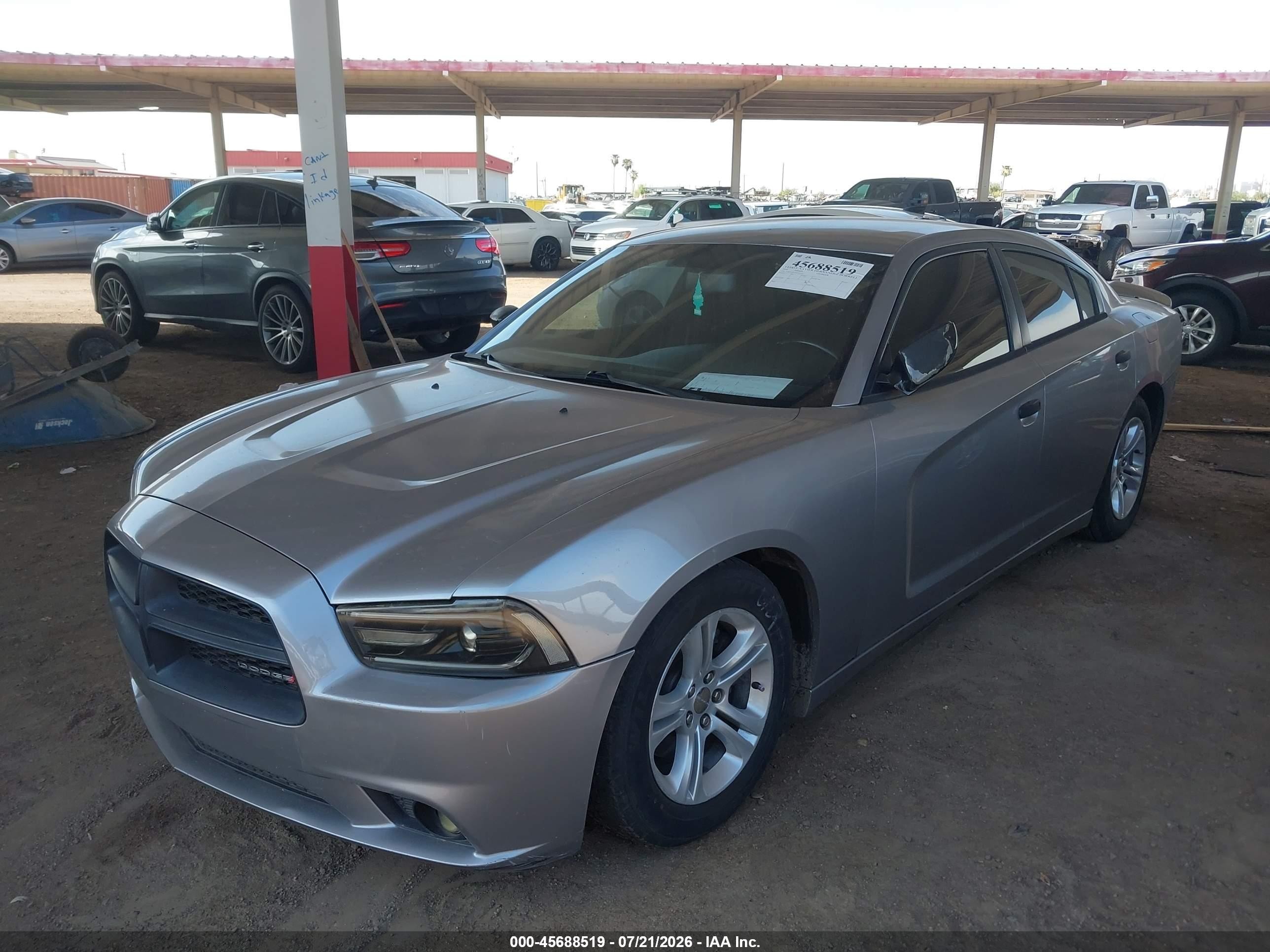 2014 Dodge Charger Se Gray vin: 2C3CDXBG5EH233335