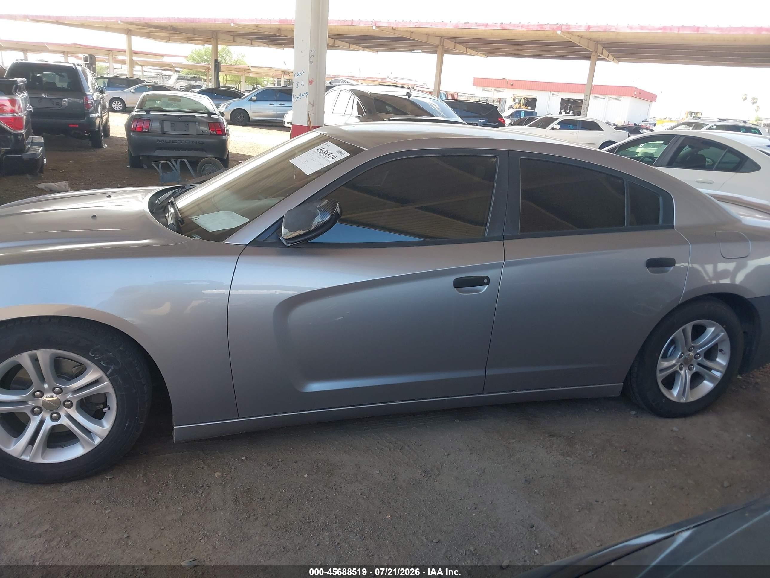 2014 Dodge Charger Se Gray vin: 2C3CDXBG5EH233335