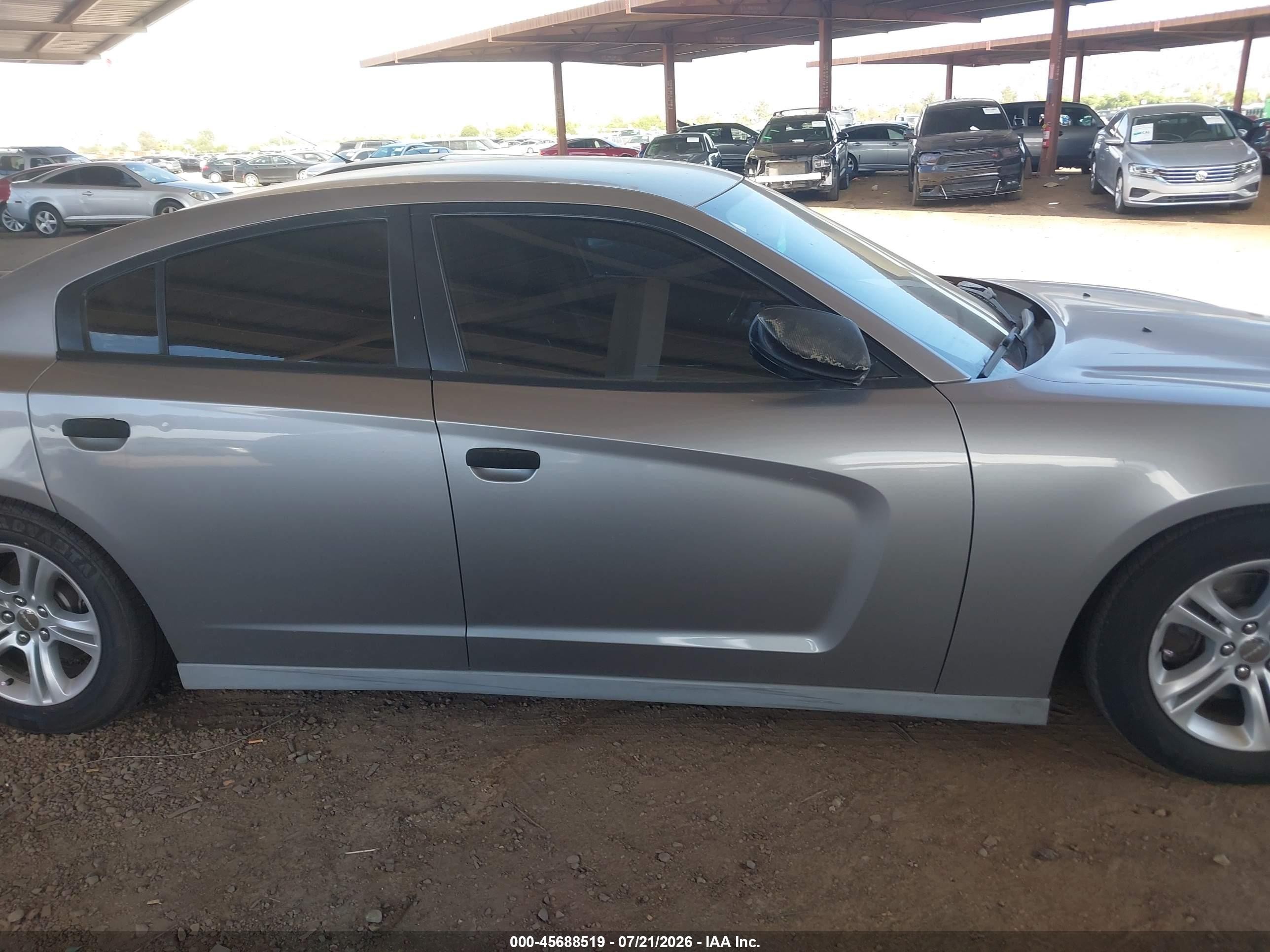 2014 Dodge Charger Se Gray vin: 2C3CDXBG5EH233335