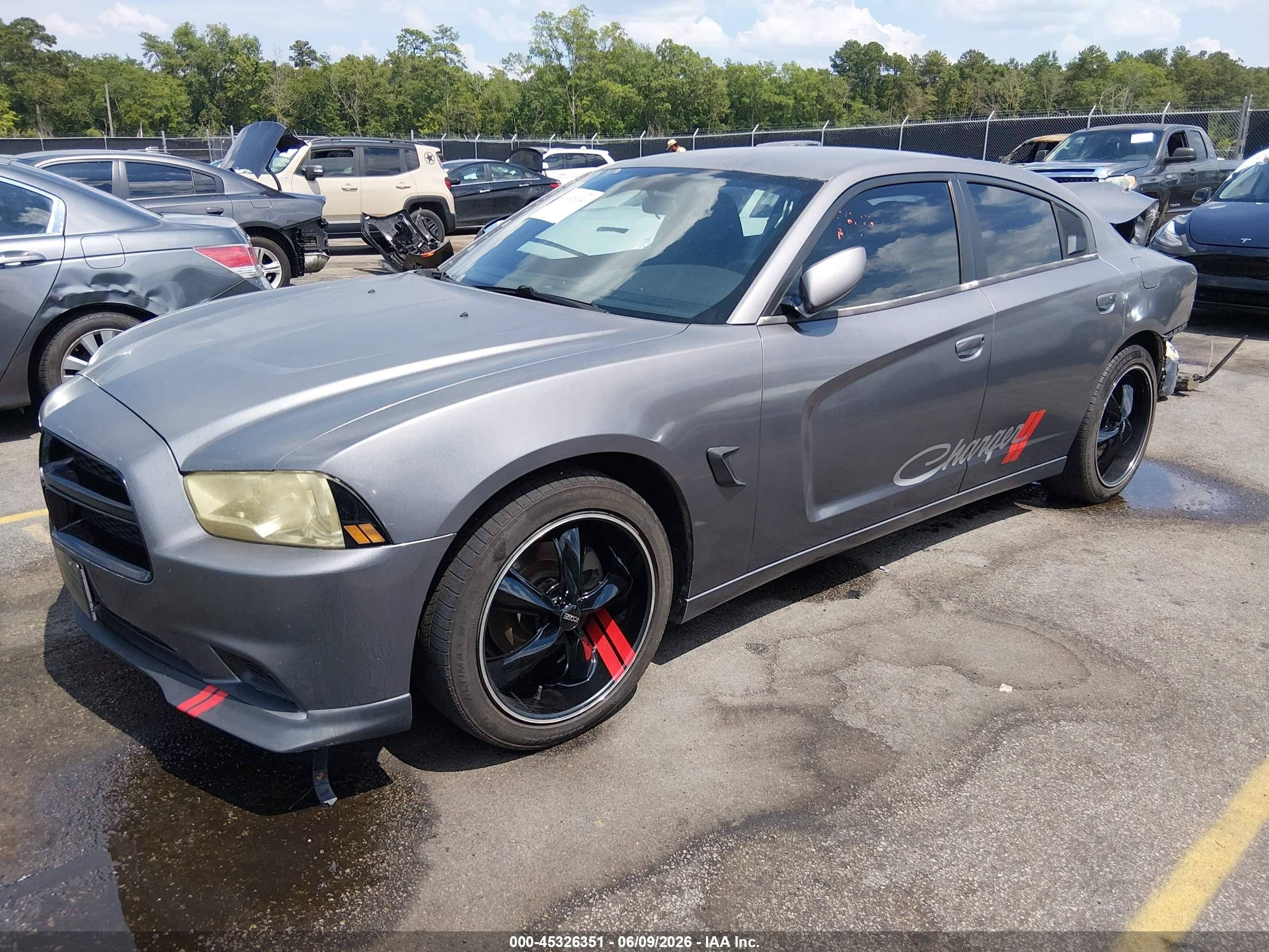 2014 Dodge Charger Se Gray vin: 2C3CDXBG5EH243119