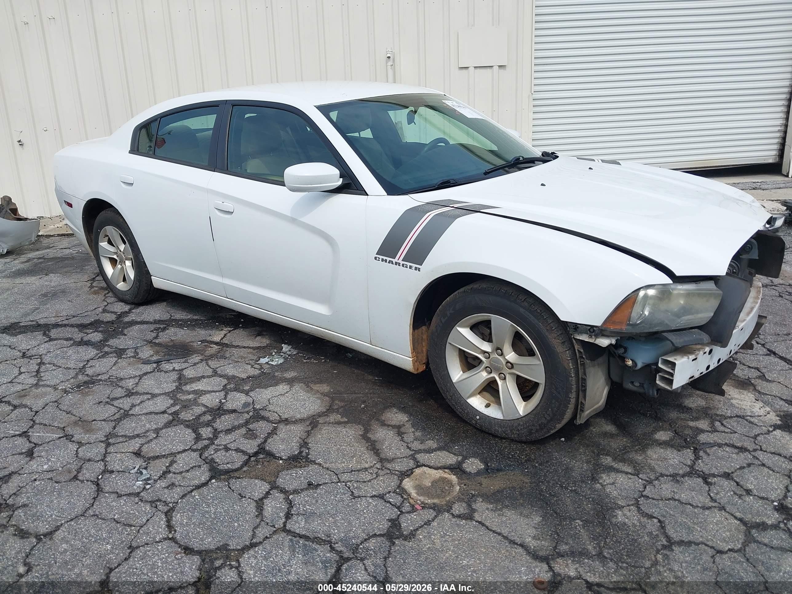 2014 Dodge Charger Se White vin: 2C3CDXBG5EH265475