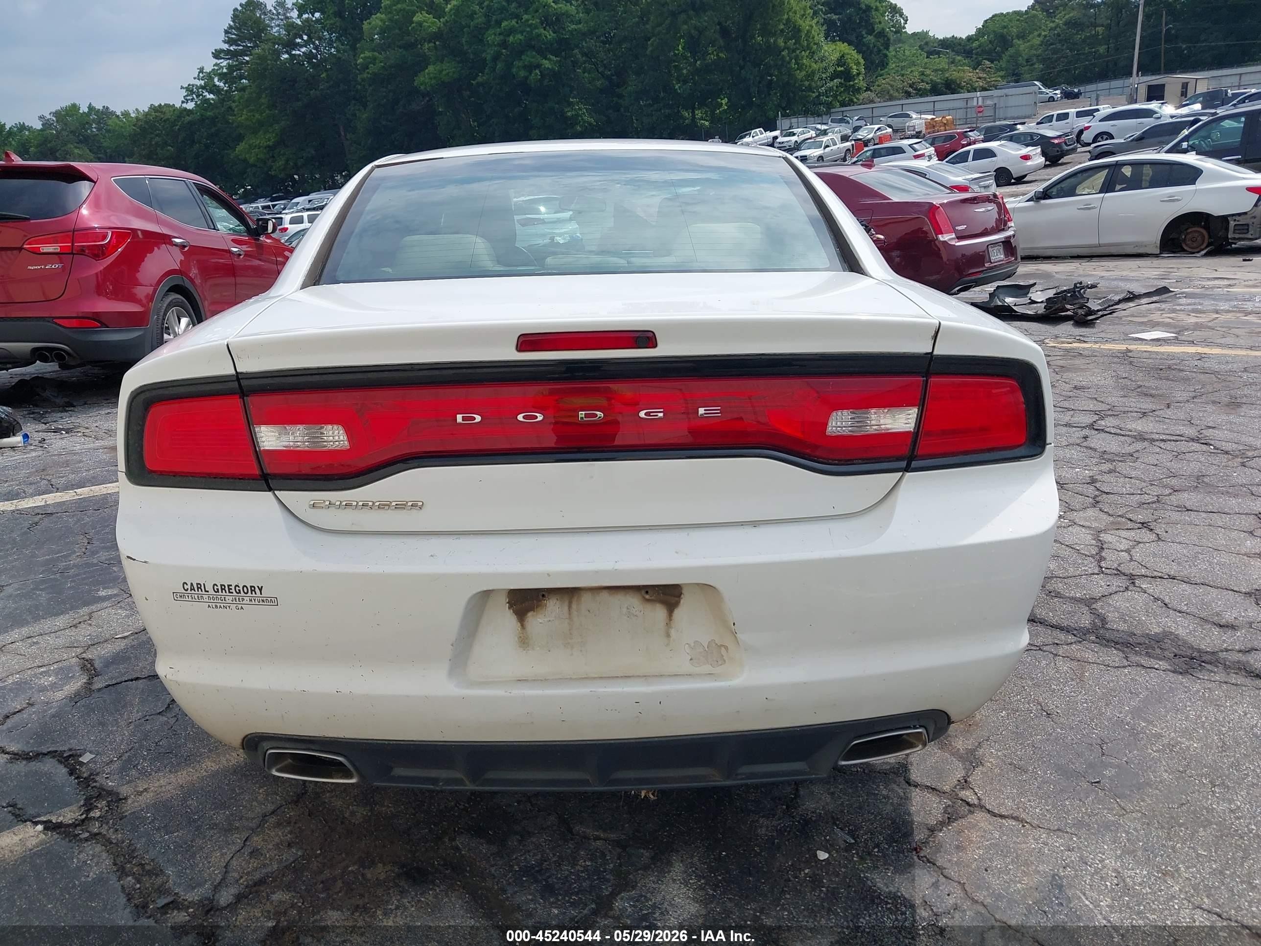 2014 Dodge Charger Se White vin: 2C3CDXBG5EH265475