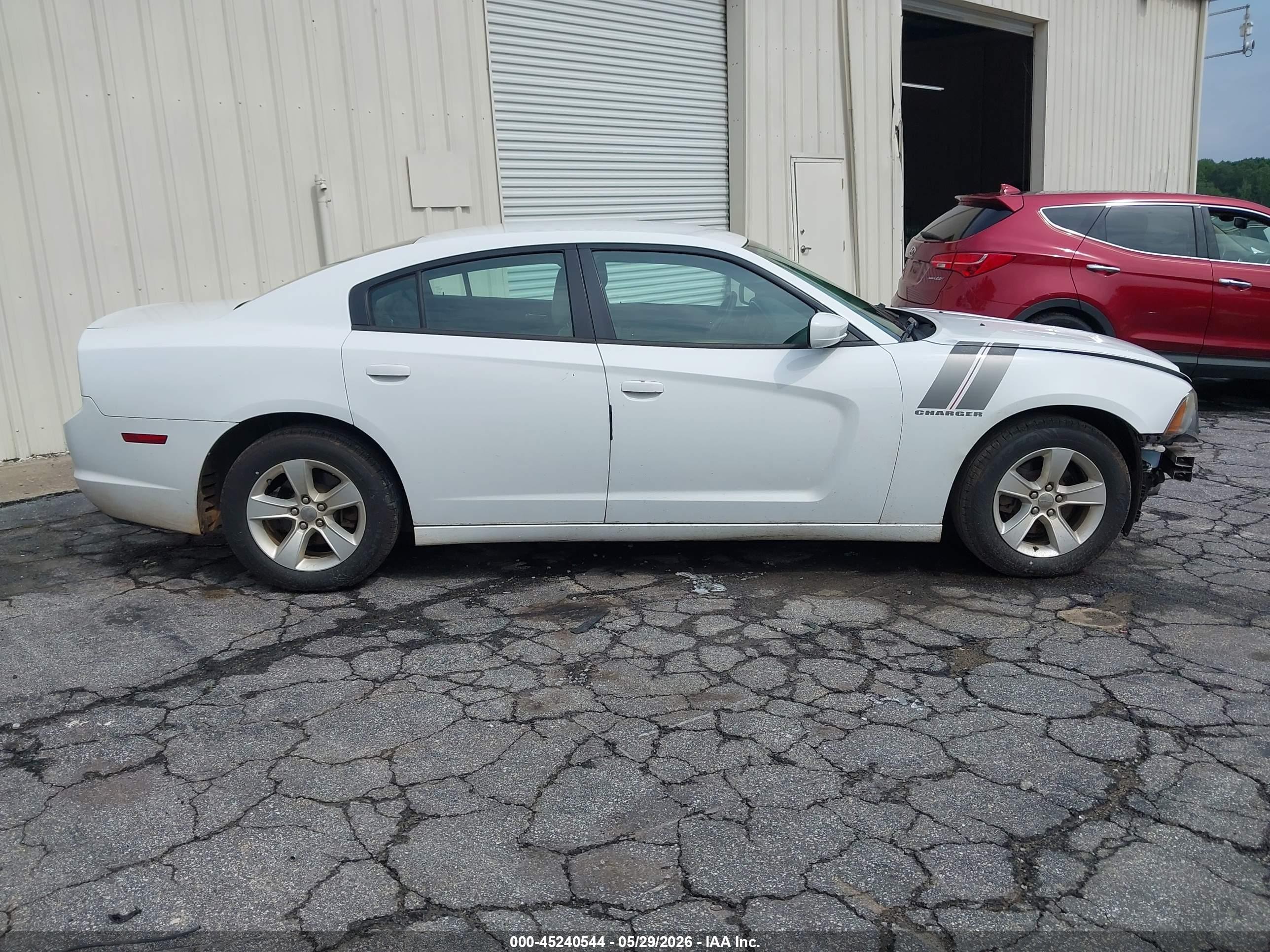 2014 Dodge Charger Se White vin: 2C3CDXBG5EH265475