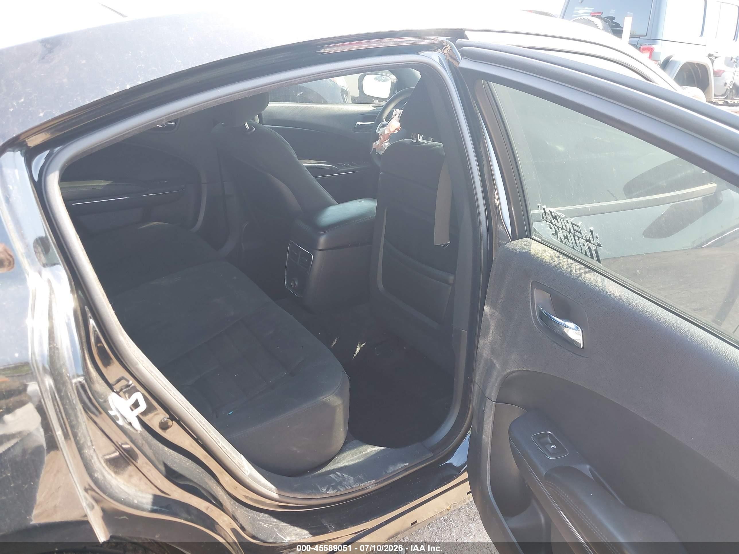2014 Dodge Charger Se Black vin: 2C3CDXBG5EH268070