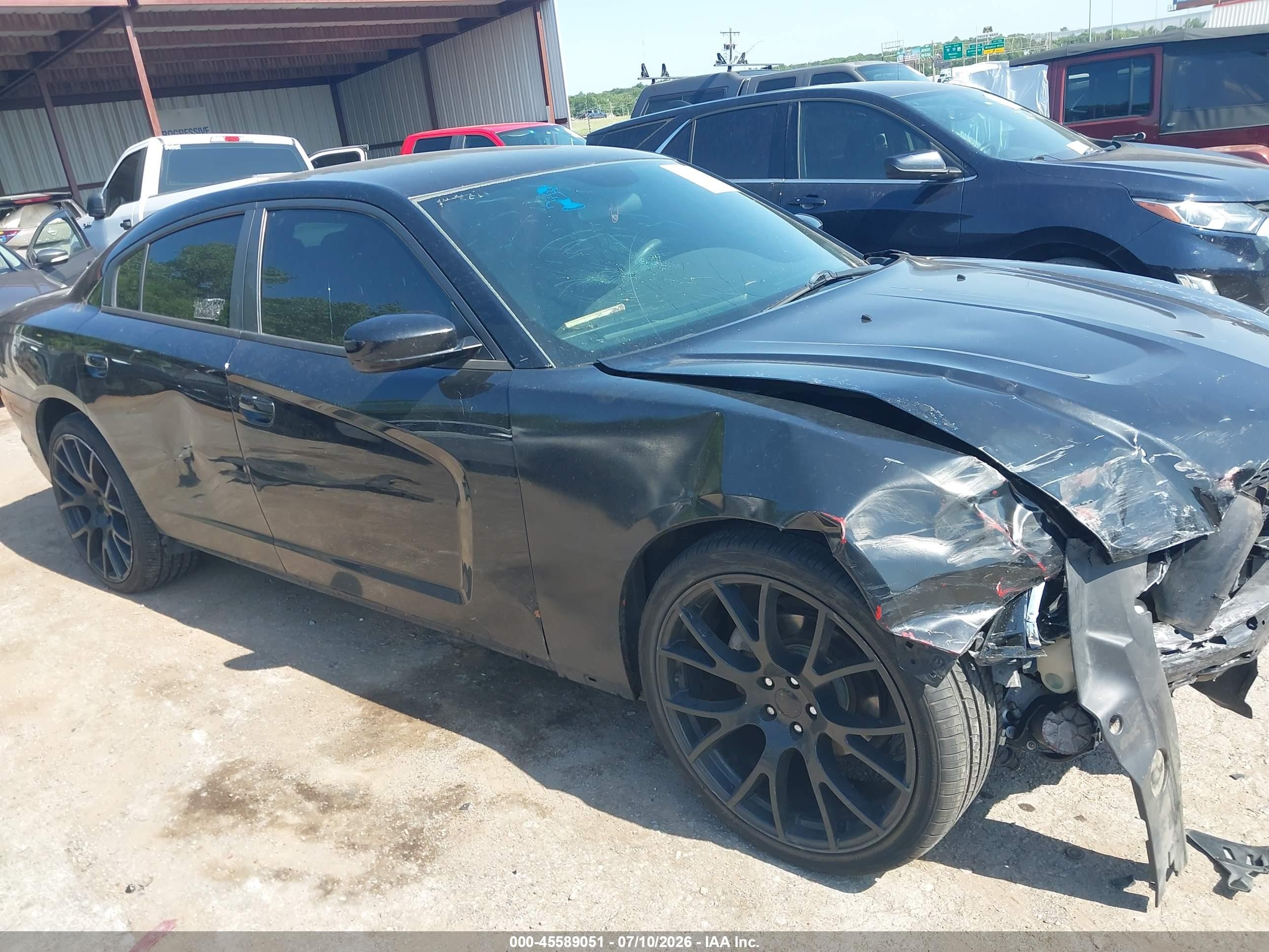 2014 Dodge Charger Se Black vin: 2C3CDXBG5EH268070