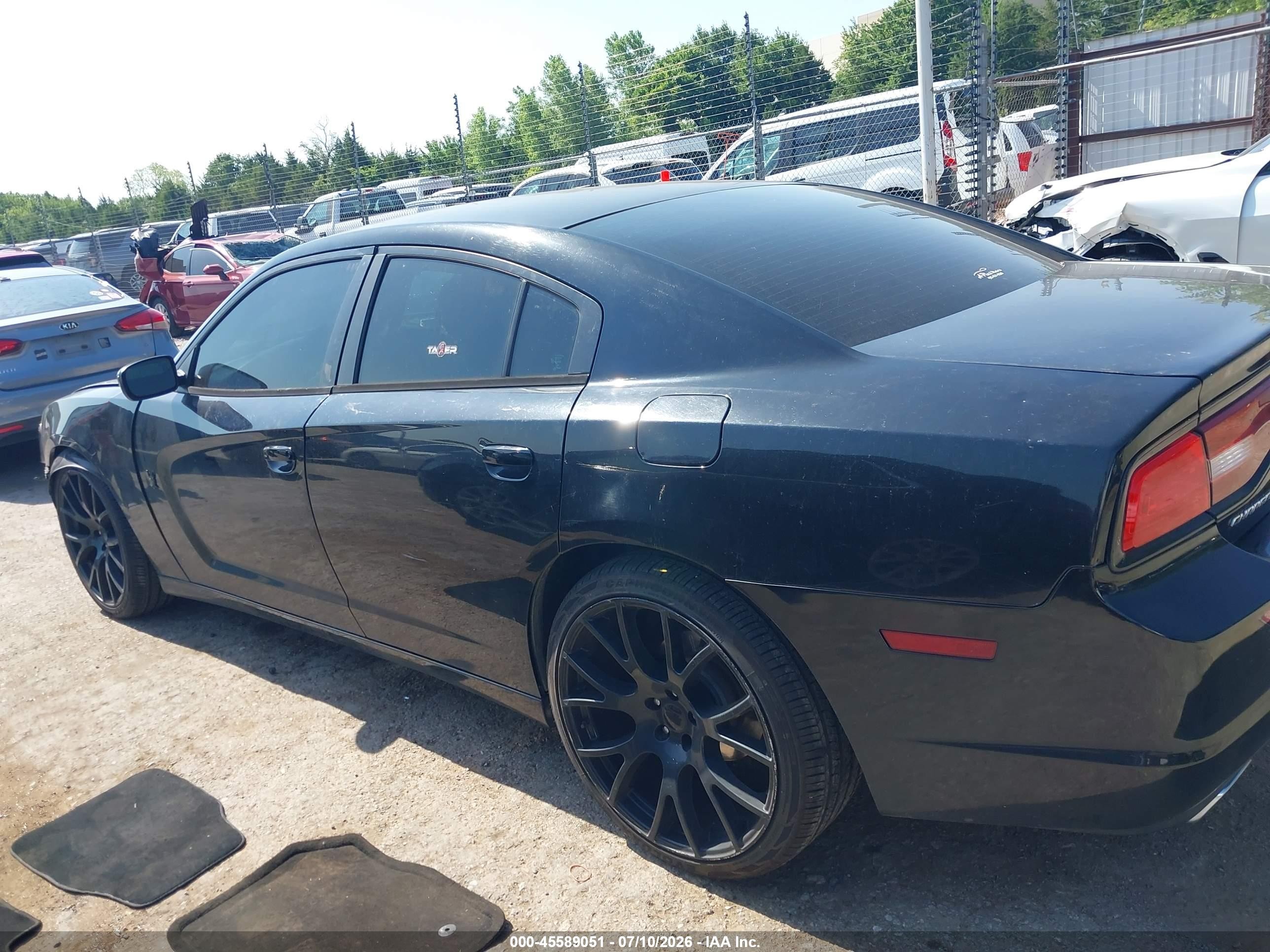 2014 Dodge Charger Se Black vin: 2C3CDXBG5EH268070