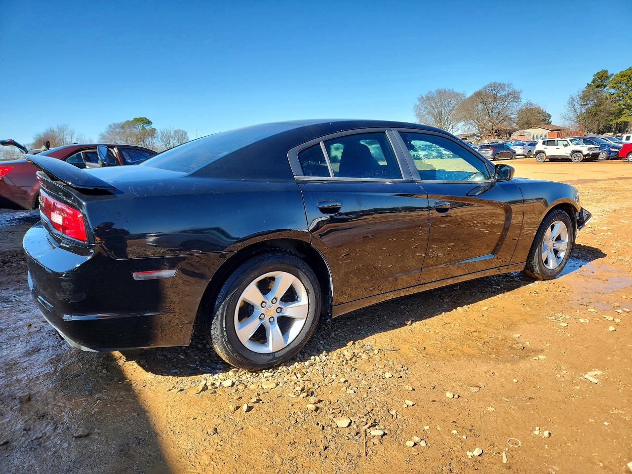 2014 Dodge Charger Se Black vin: 2C3CDXBG5EH284432