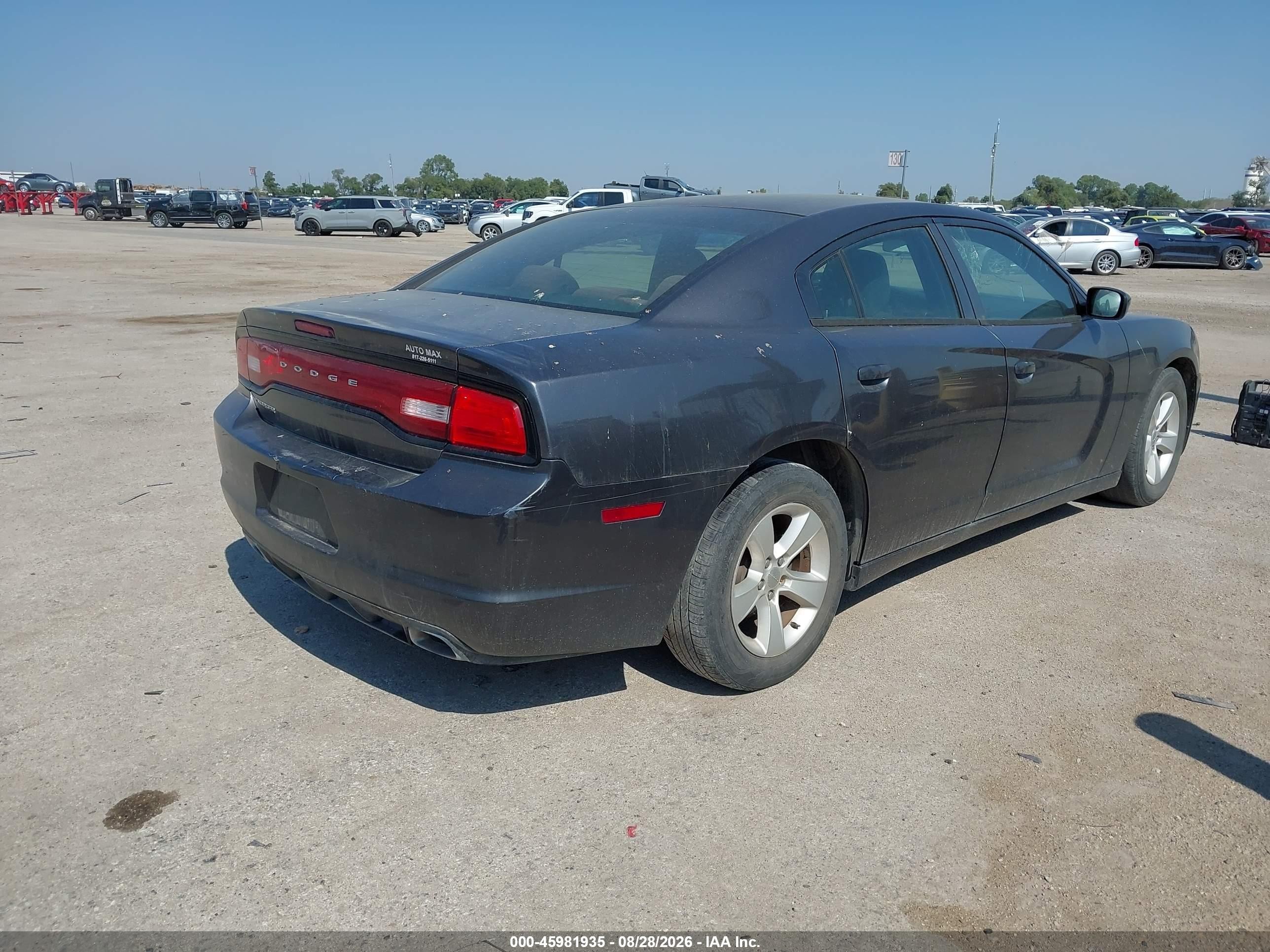 2014 Dodge Charger Se Gray vin: 2C3CDXBG5EH285208