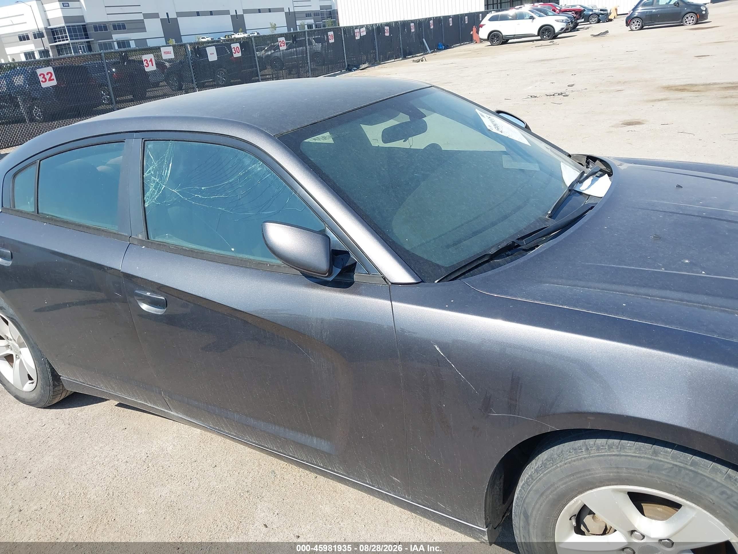 2014 Dodge Charger Se Gray vin: 2C3CDXBG5EH285208