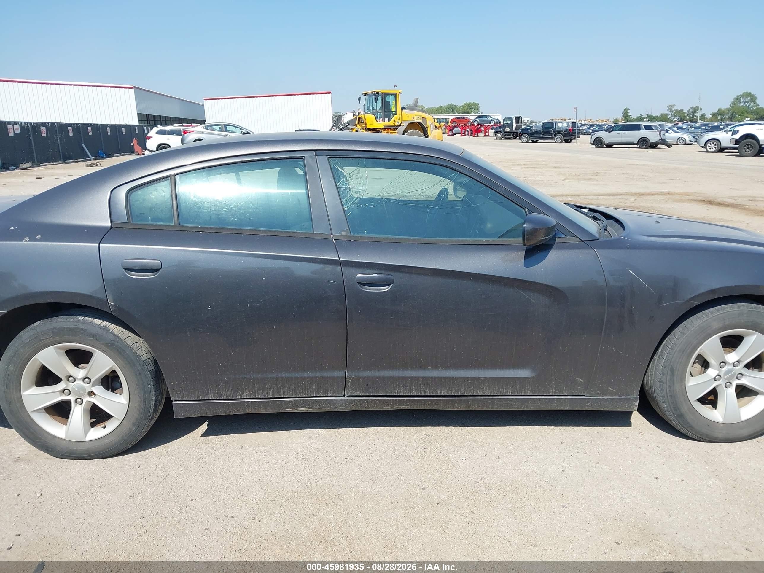 2014 Dodge Charger Se Gray vin: 2C3CDXBG5EH285208