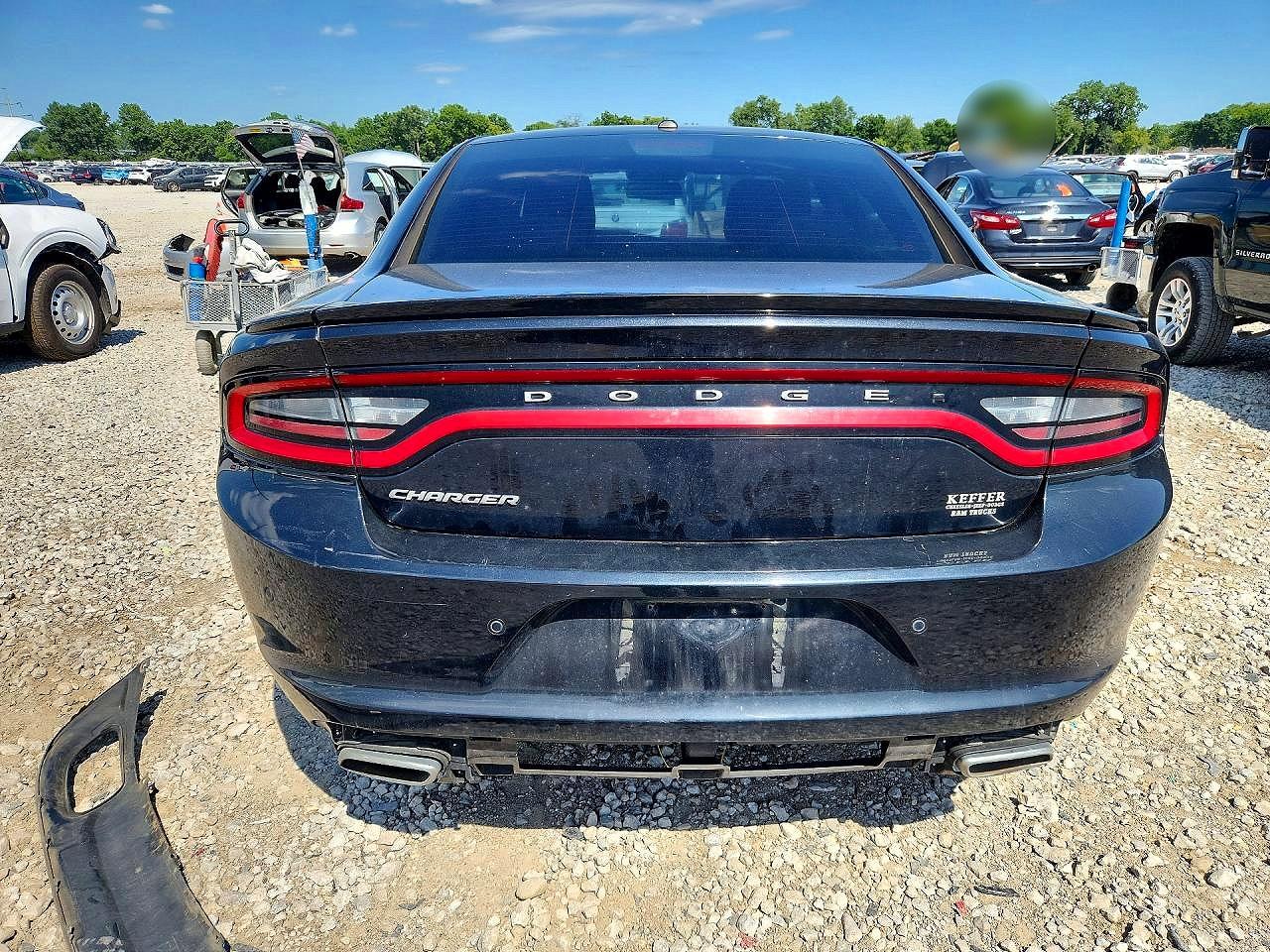 2015 Dodge Charger Se Black vin: 2C3CDXBG5FH735389