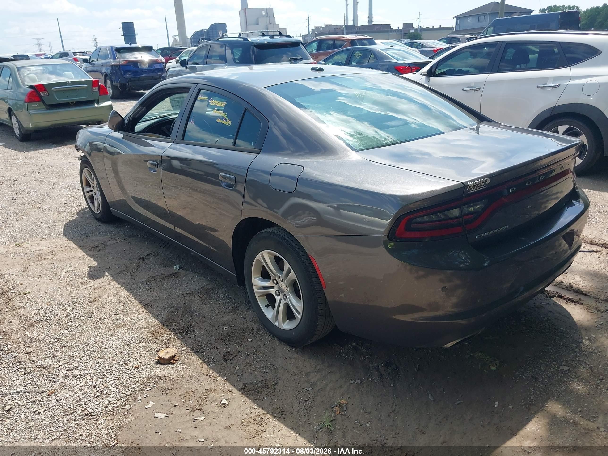 2015 Dodge Charger Se Gray vin: 2C3CDXBG5FH752645