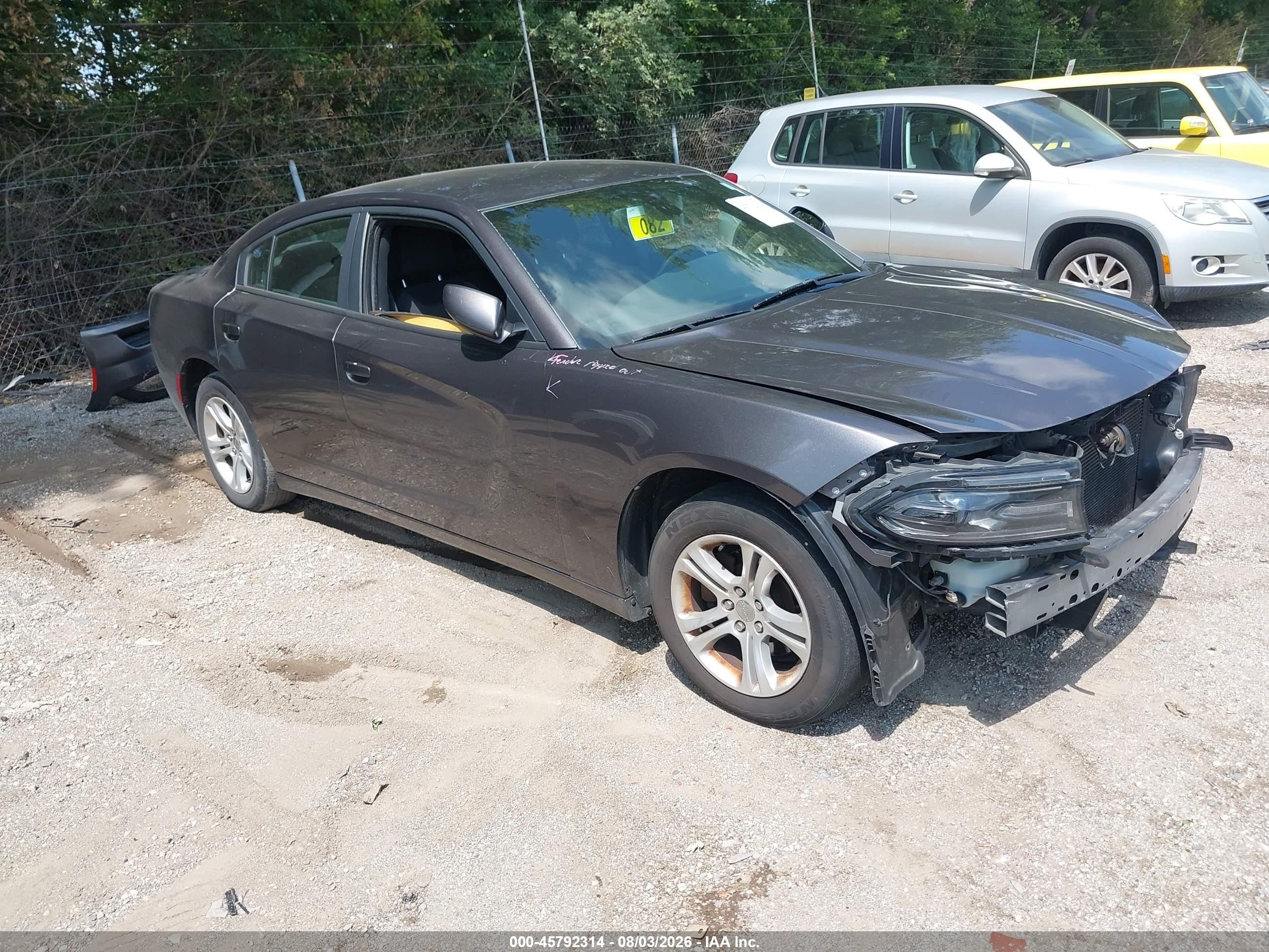 2015 Dodge Charger Se Gray vin: 2C3CDXBG5FH752645