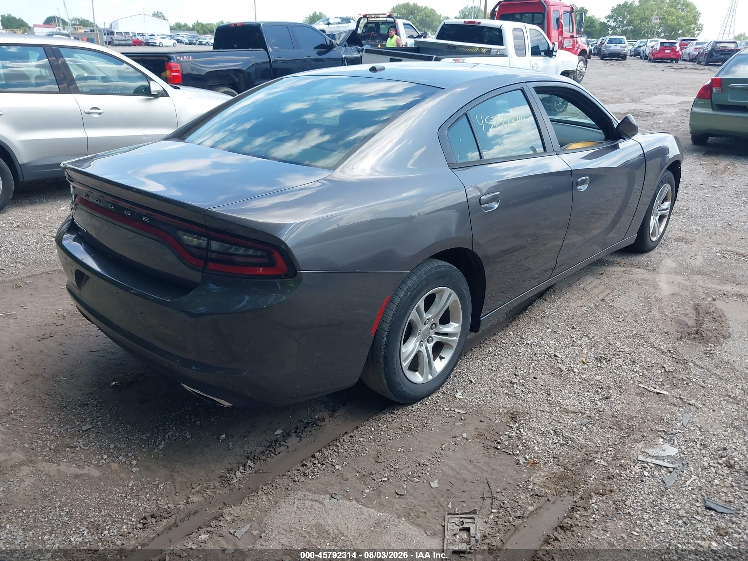 2015 Dodge Charger Se Gray vin: 2C3CDXBG5FH752645
