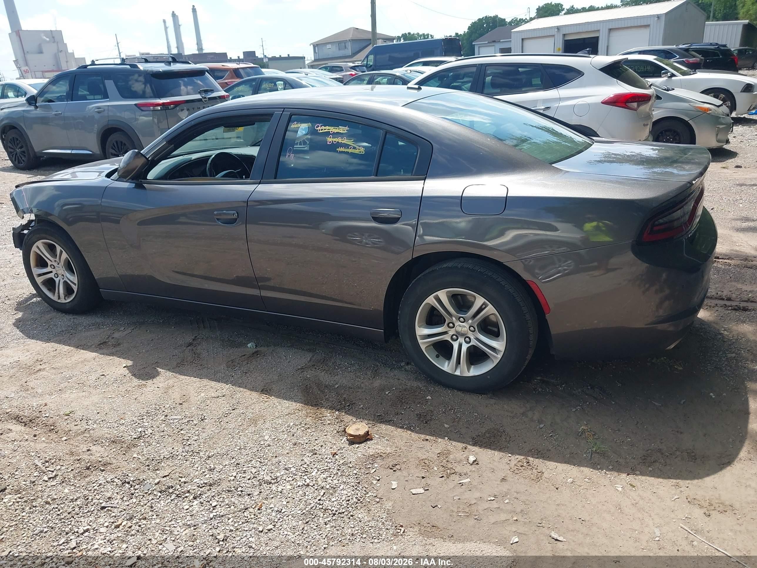 2015 Dodge Charger Se Gray vin: 2C3CDXBG5FH752645