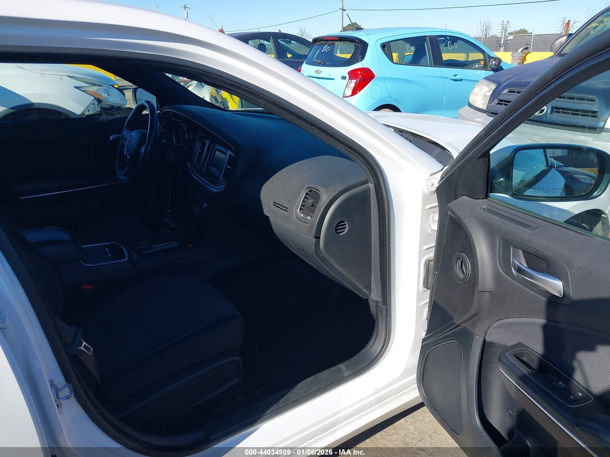 2015 Dodge Charger Se White vin: 2C3CDXBG5FH753150