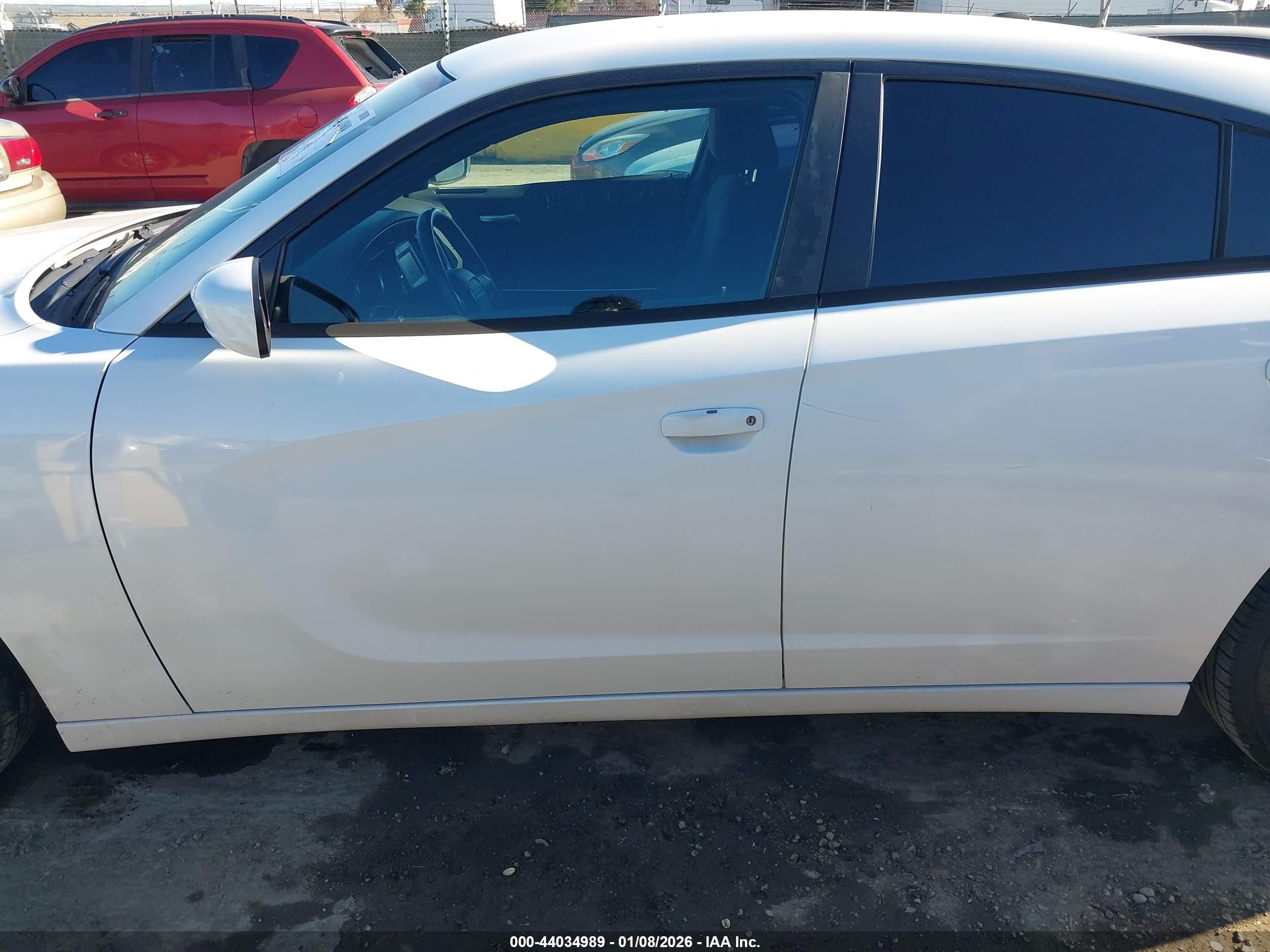 2015 Dodge Charger Se White vin: 2C3CDXBG5FH753150