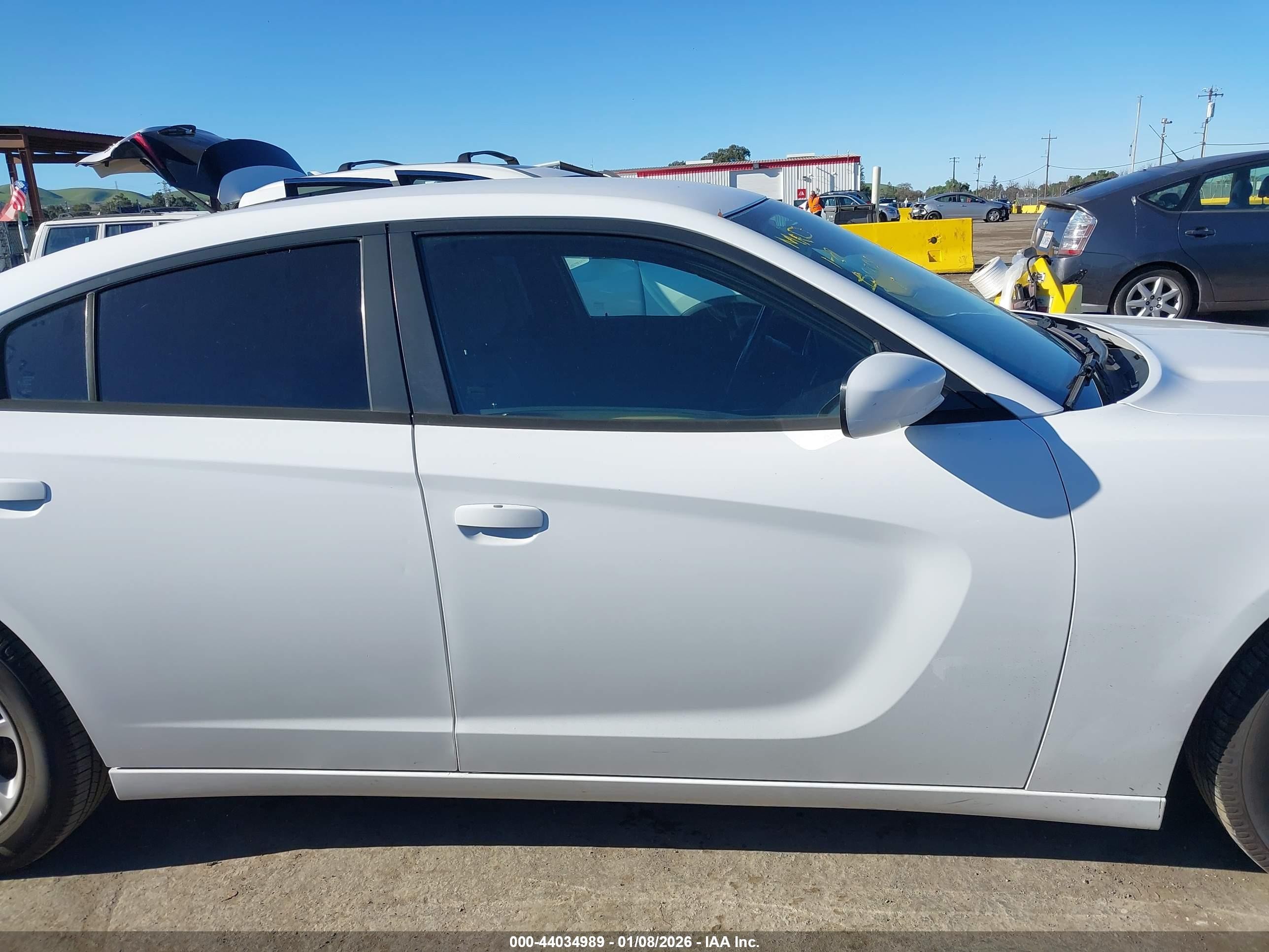 2015 Dodge Charger Se White vin: 2C3CDXBG5FH753150