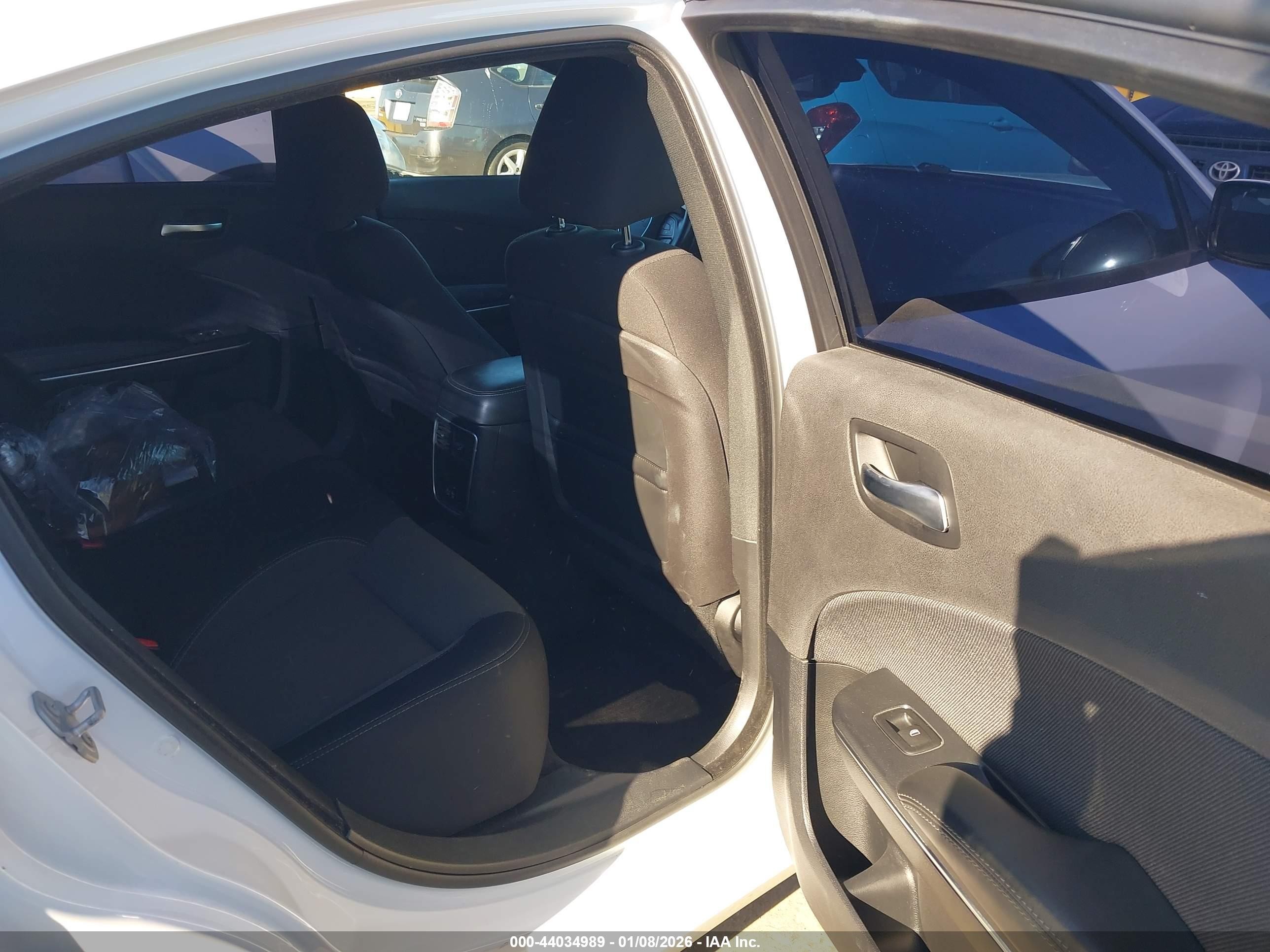 2015 Dodge Charger Se White vin: 2C3CDXBG5FH753150