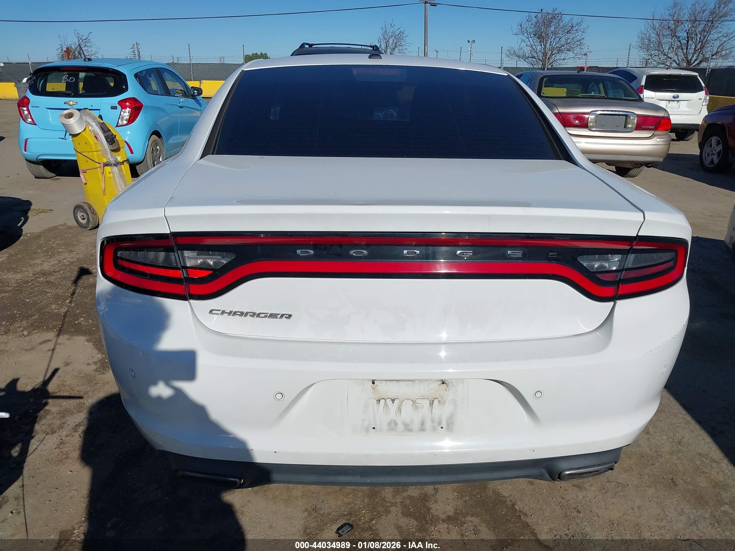2015 Dodge Charger Se White vin: 2C3CDXBG5FH753150