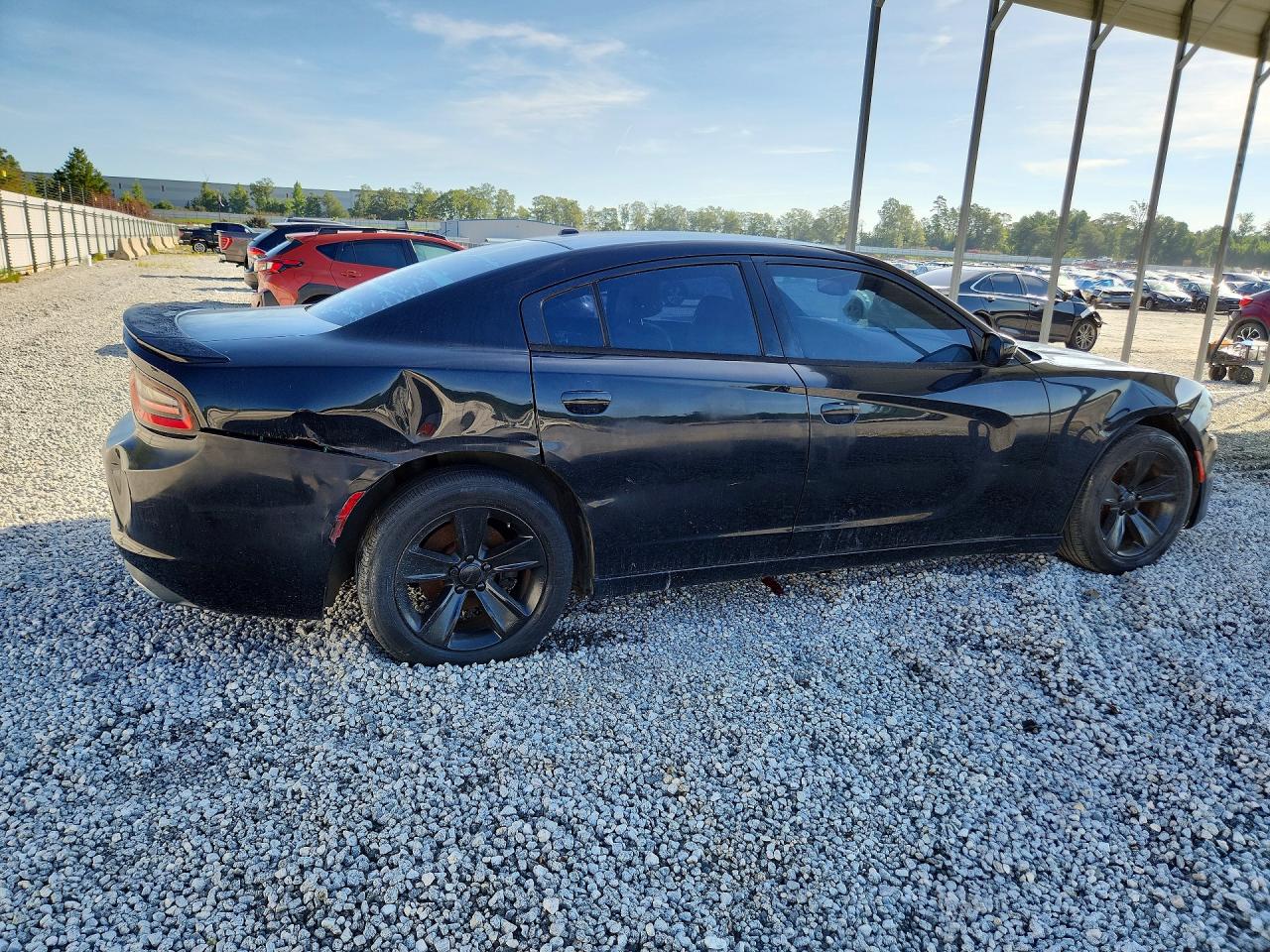 2015 Dodge Charger Se Black vin: 2C3CDXBG5FH784866