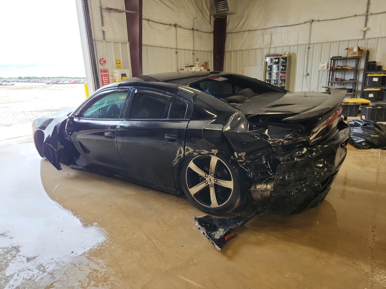 2017 Dodge Charger Se Black vin: 2C3CDXBG5HH627941 Damage: Left Rear Door, Dent(S) W/ Paint Dmg, 6 To 7 Inches