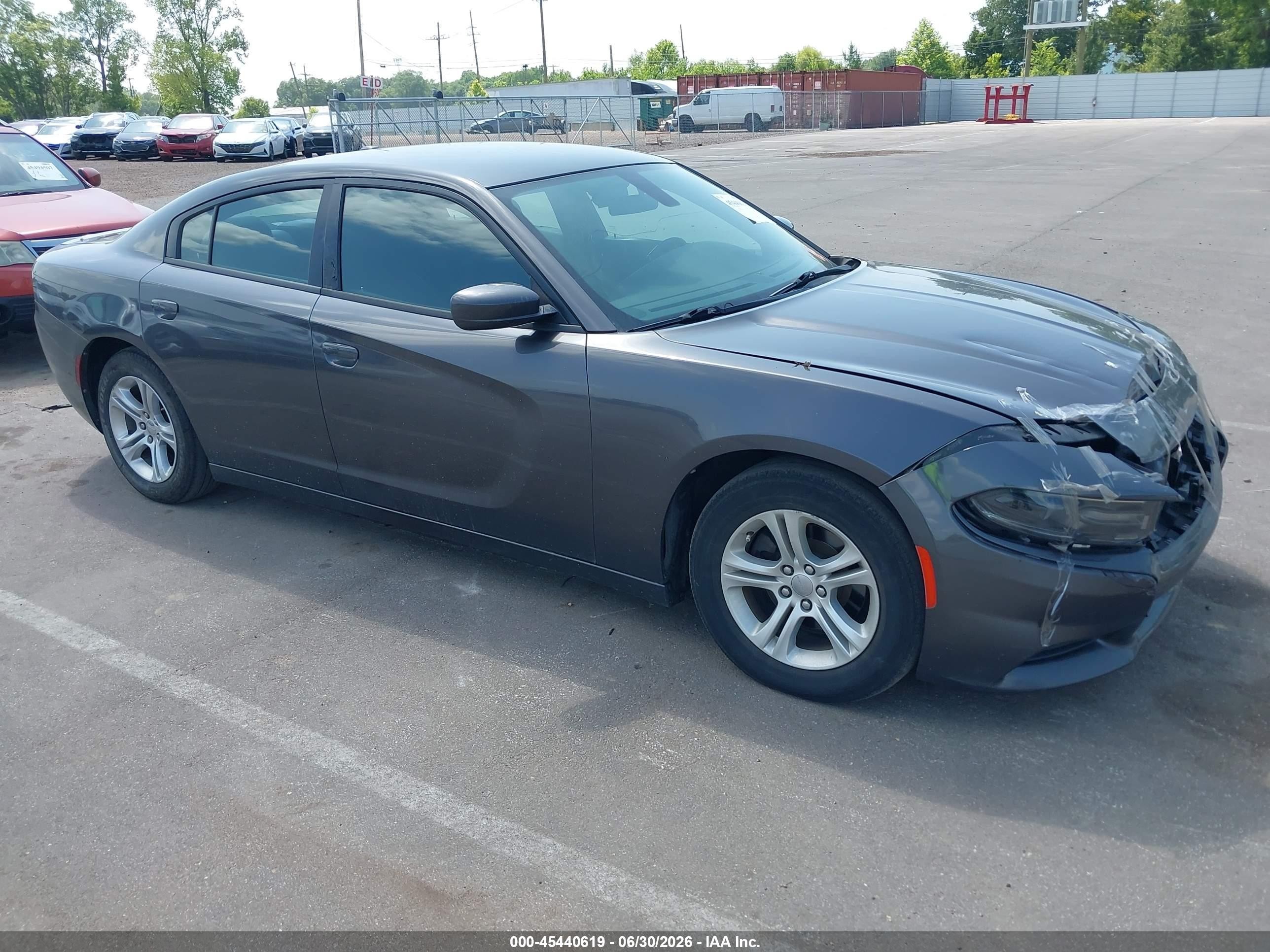 2018 Dodge Charger Sxt Rwd Gray vin: 2C3CDXBG5JH180274