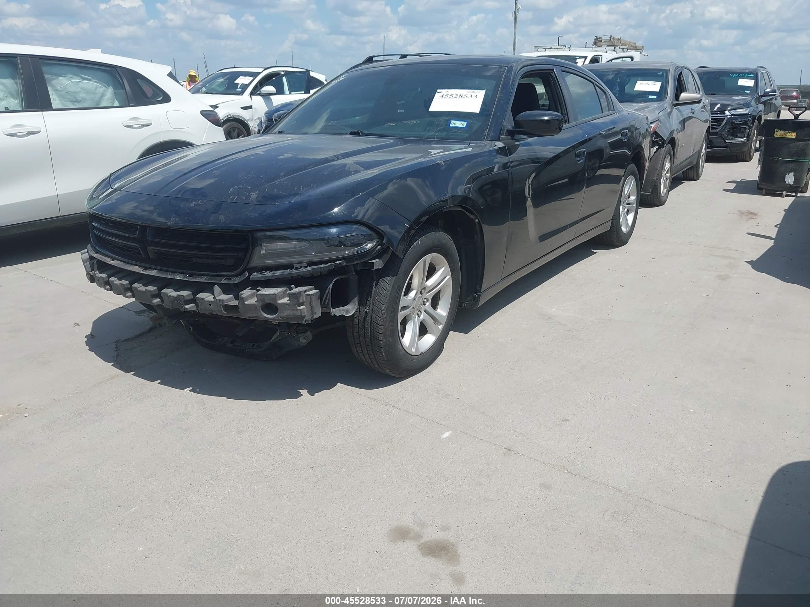2019 Dodge Charger Sxt Rwd Black vin: 2C3CDXBG5KH699259