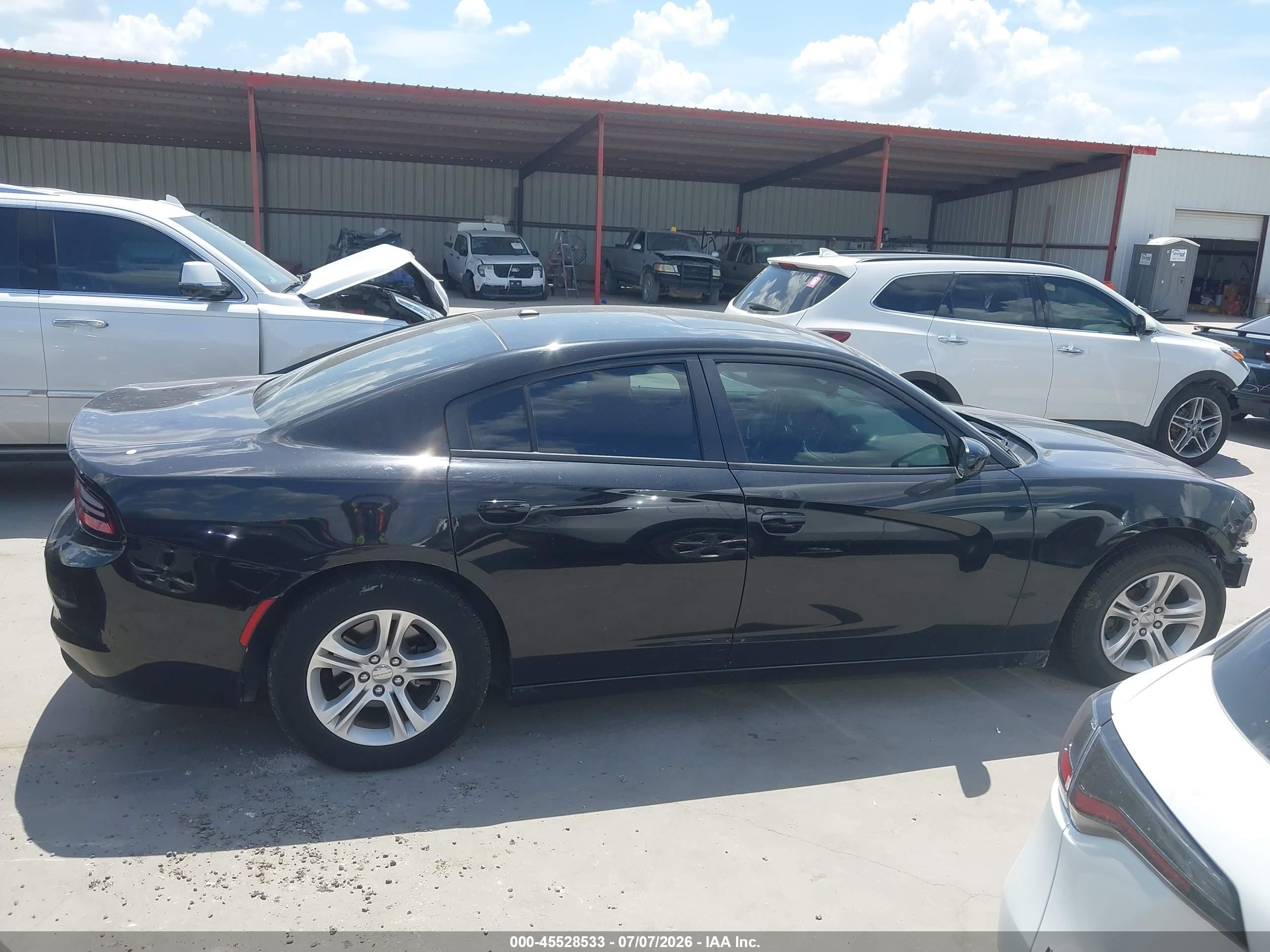 2019 Dodge Charger Sxt Rwd Black vin: 2C3CDXBG5KH699259