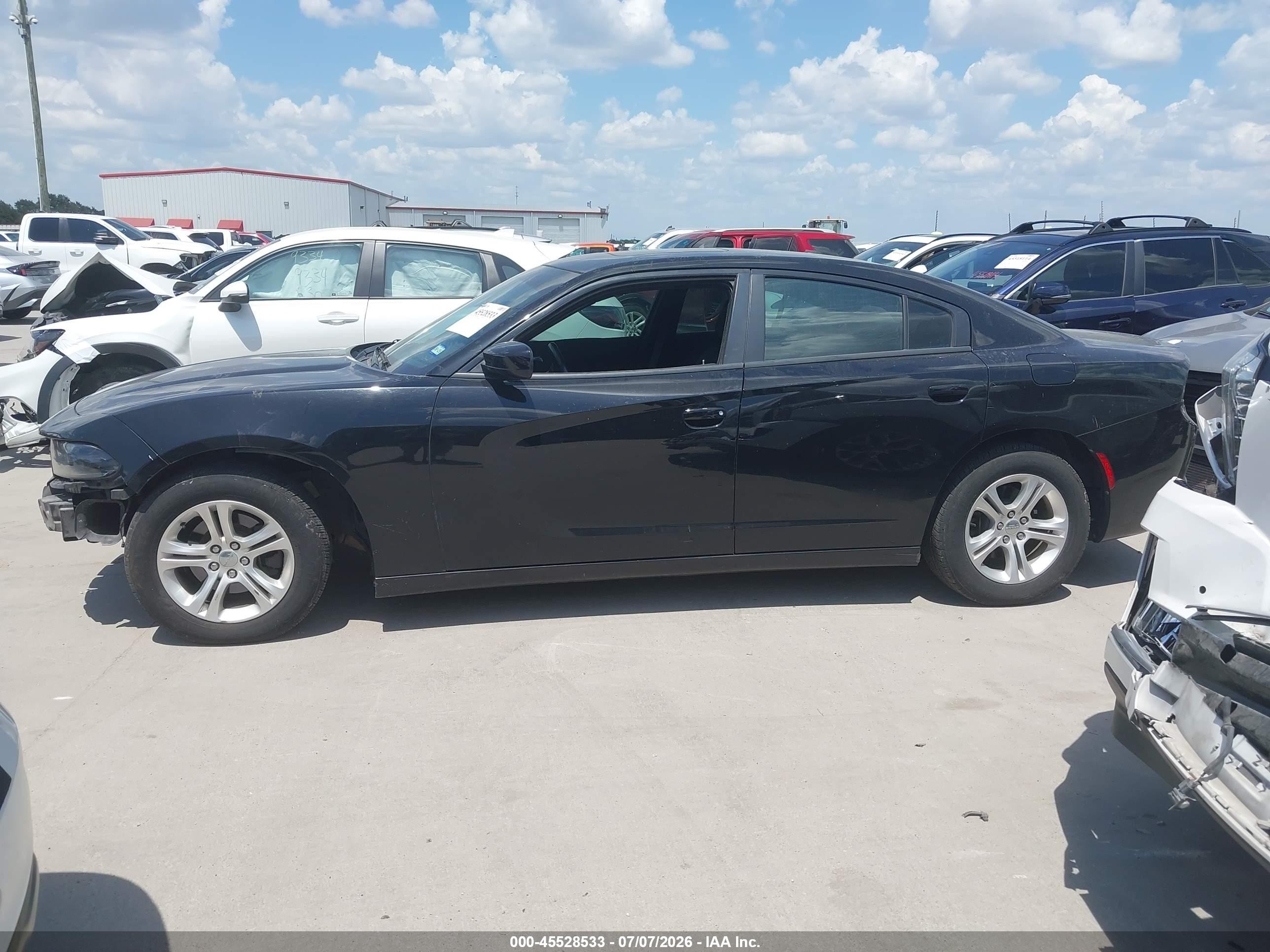 2019 Dodge Charger Sxt Rwd Black vin: 2C3CDXBG5KH699259