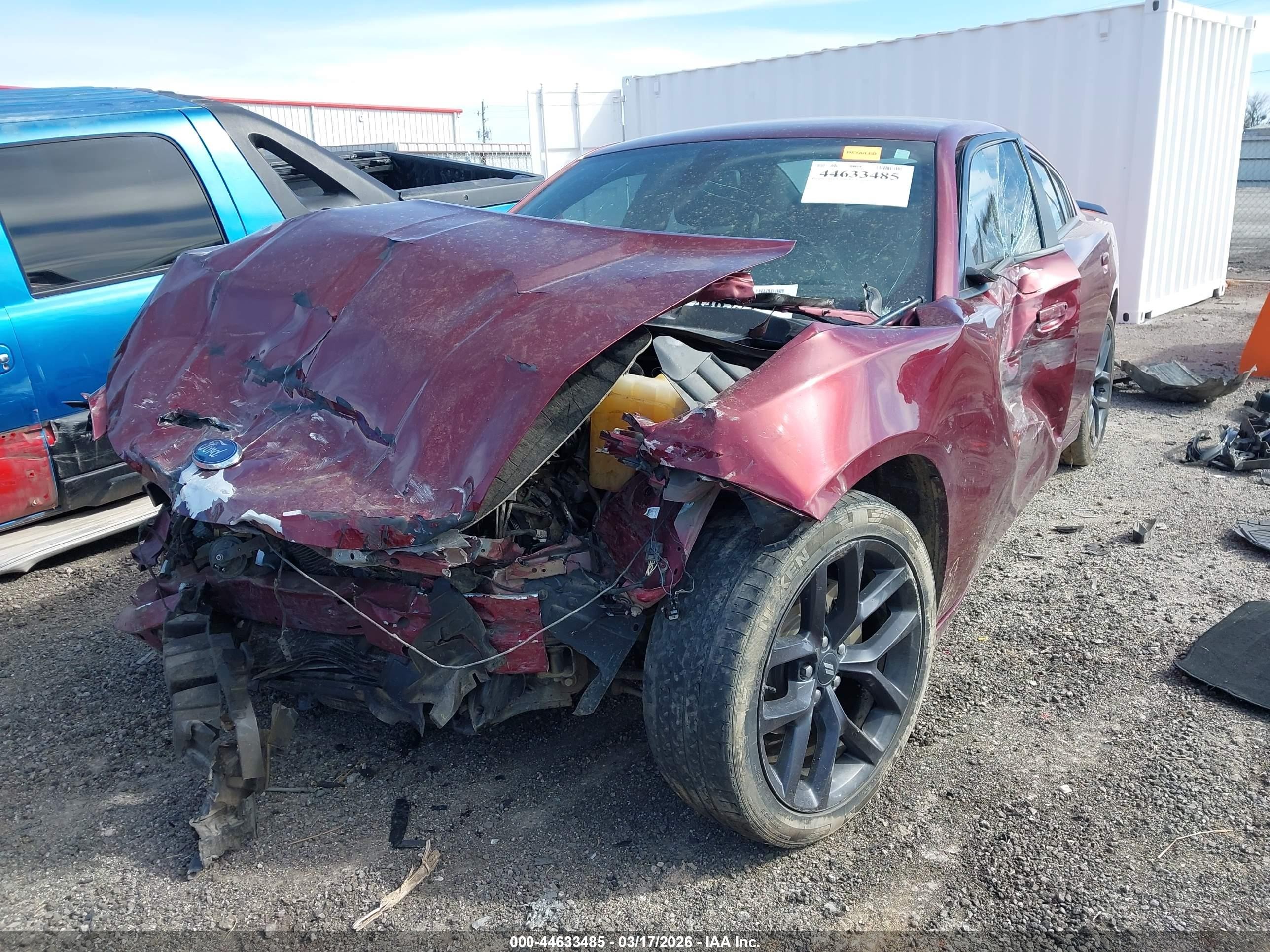 2019 Dodge Charger Sxt Rwd Burgundy vin: 2C3CDXBG5KH726055