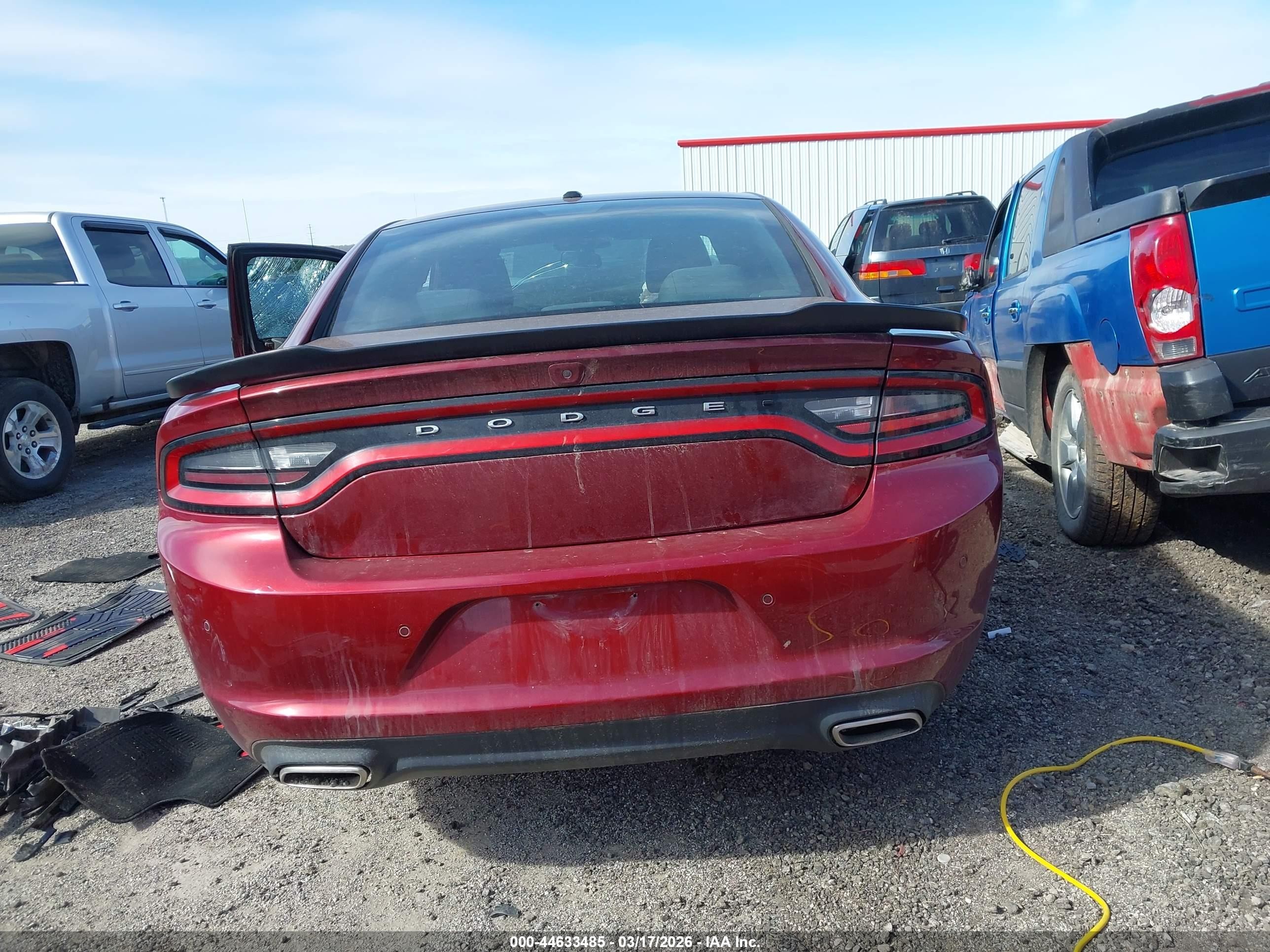 2019 Dodge Charger Sxt Rwd Burgundy vin: 2C3CDXBG5KH726055
