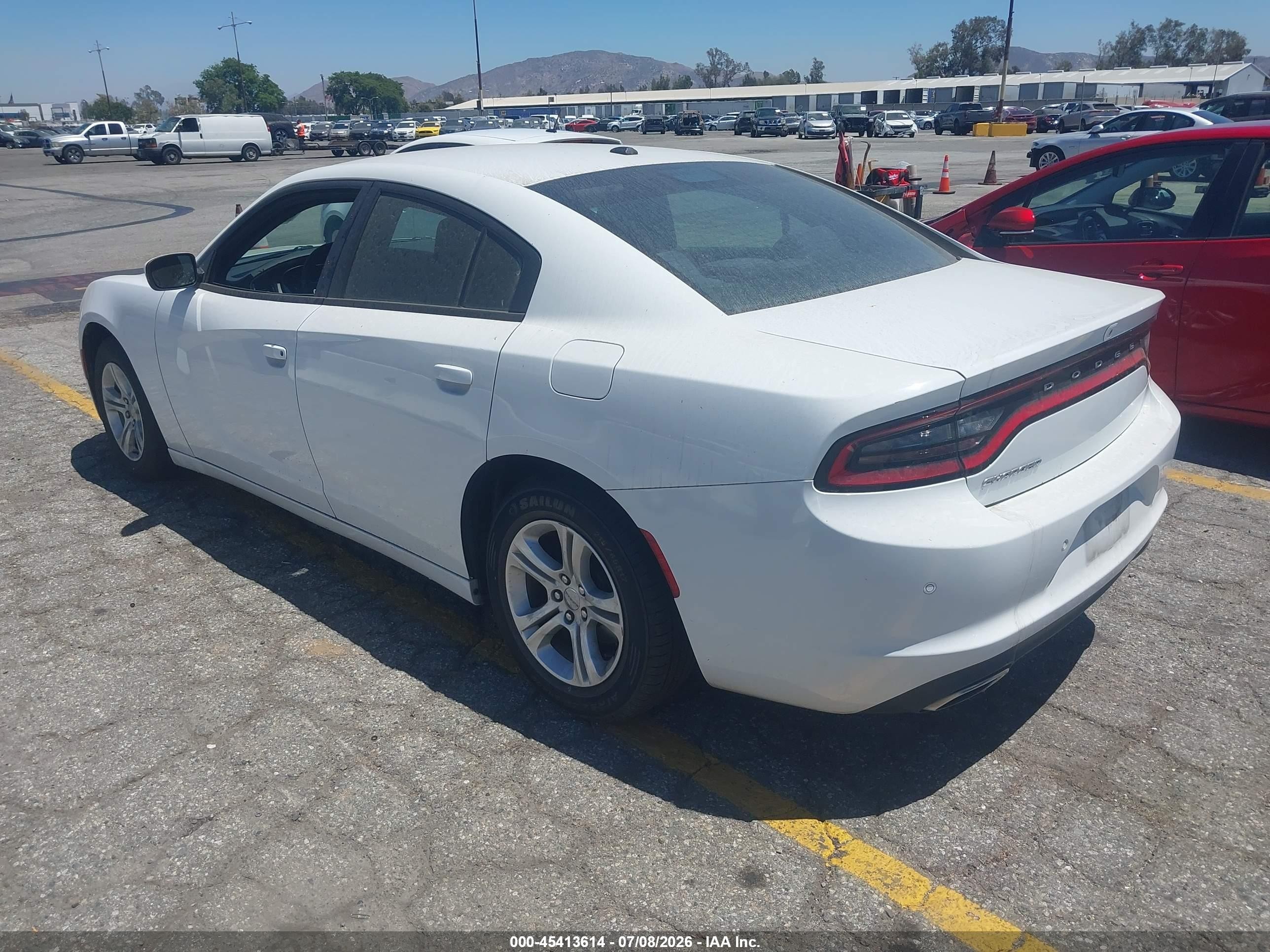 2020 Dodge Charger Sxt Rwd White vin: 2C3CDXBG5LH100443