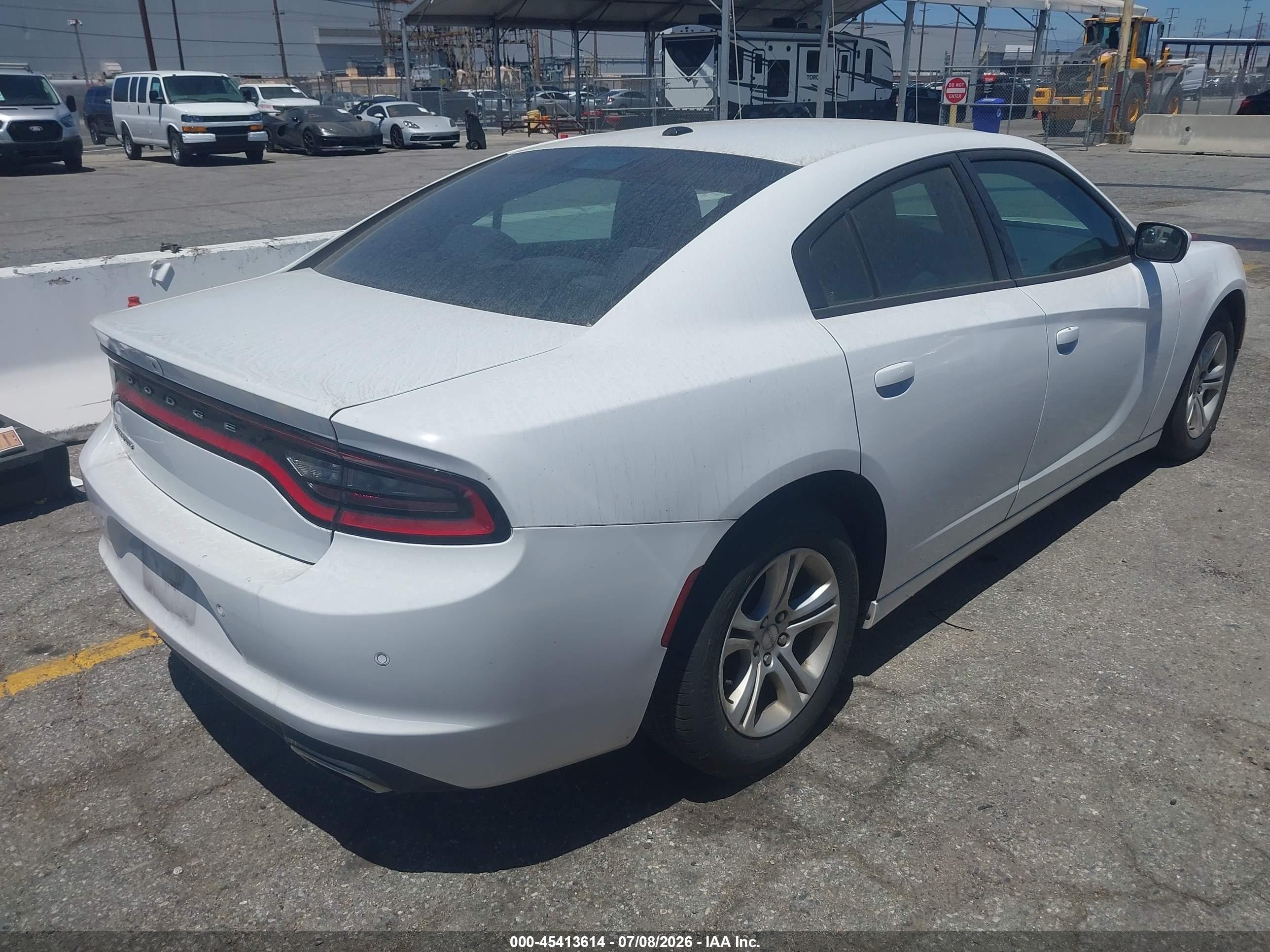 2020 Dodge Charger Sxt Rwd White vin: 2C3CDXBG5LH100443