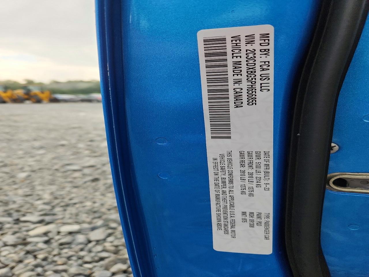 2023 Dodge Charger Sxt Blue vin: 2C3CDXBG5PH656855