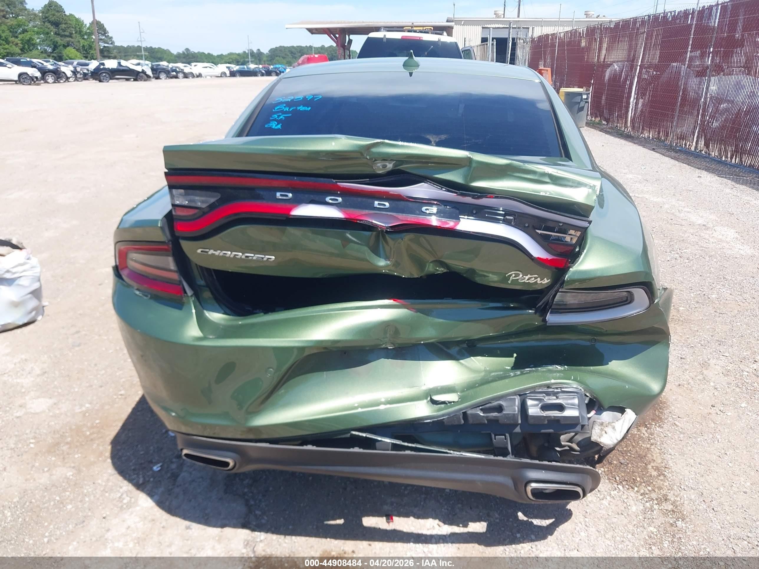 2023 Dodge Charger Sxt Green vin: 2C3CDXBG5PH657066