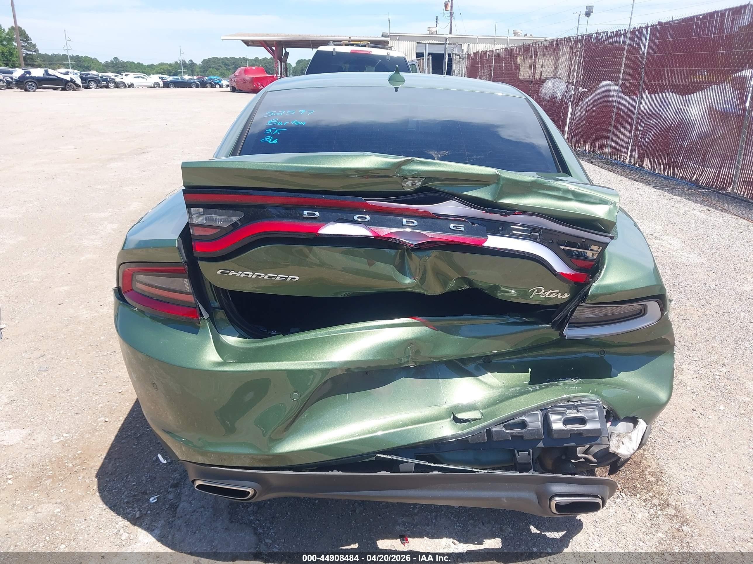 2023 Dodge Charger Sxt Green vin: 2C3CDXBG5PH657066