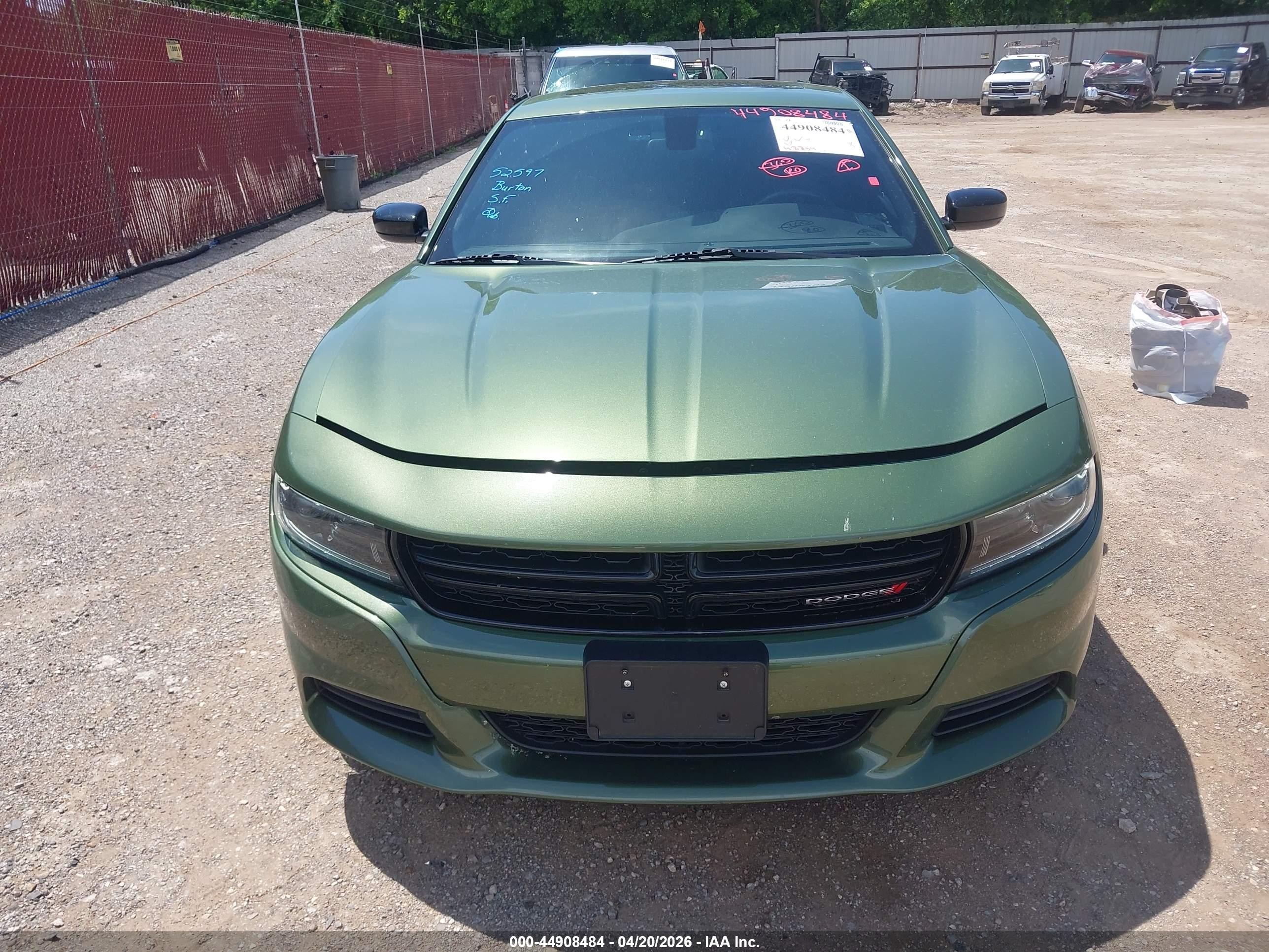2023 Dodge Charger Sxt Green vin: 2C3CDXBG5PH657066
