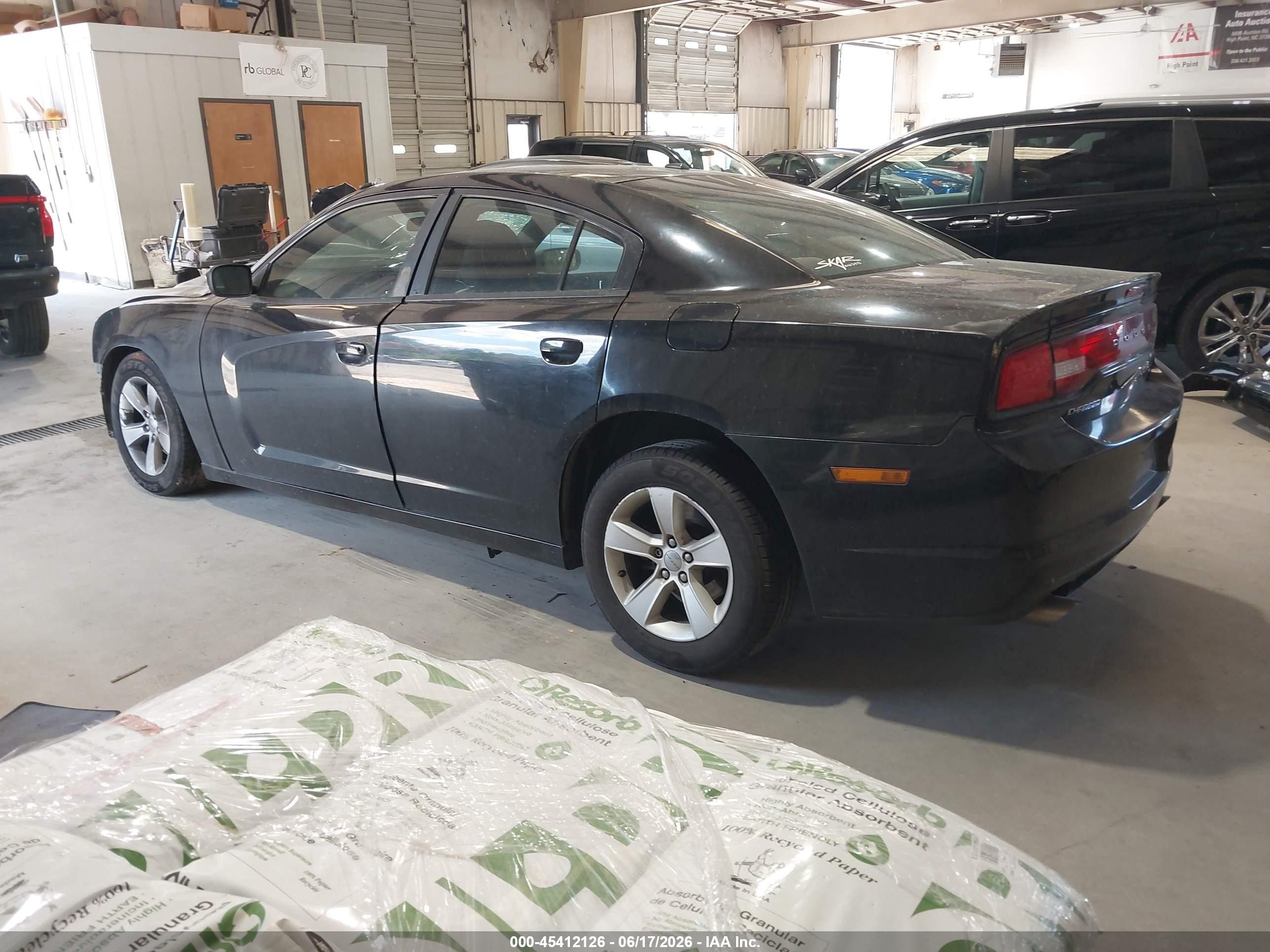 2012 Dodge Charger Se Black vin: 2C3CDXBG6CH203239
