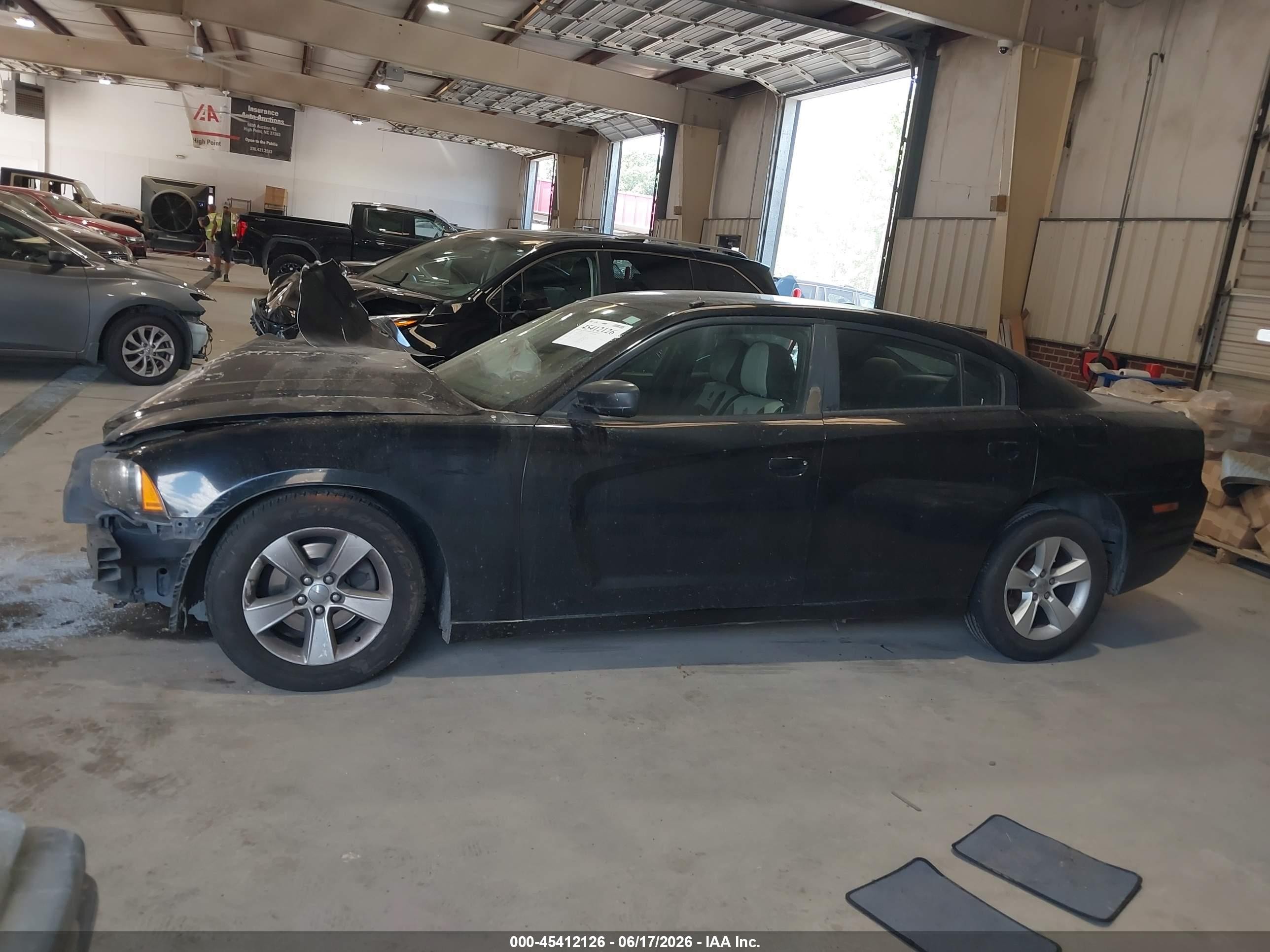 2012 Dodge Charger Se Black vin: 2C3CDXBG6CH203239