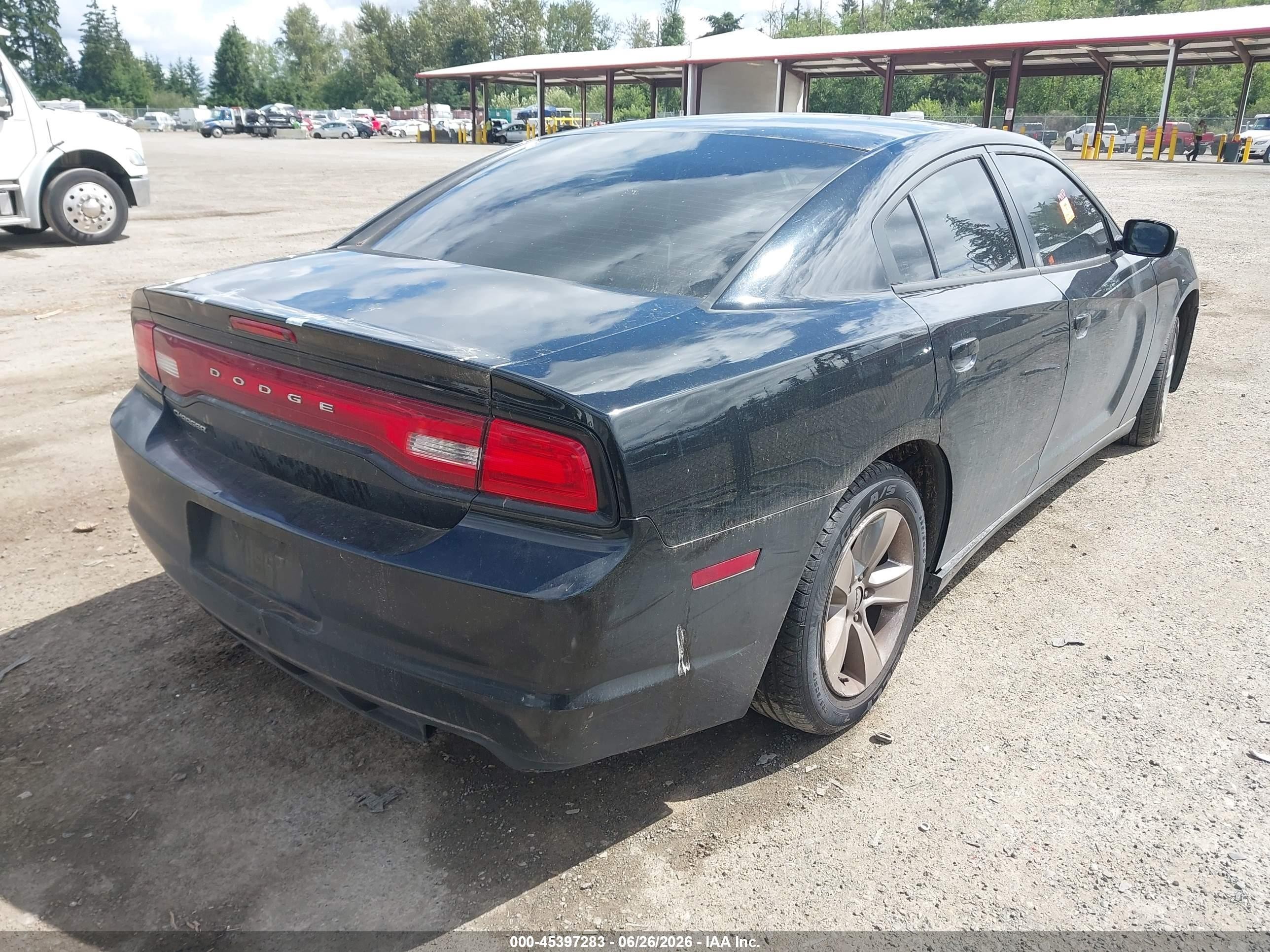 2012 Dodge Charger Se Черный vin: 2C3CDXBG6CH207548