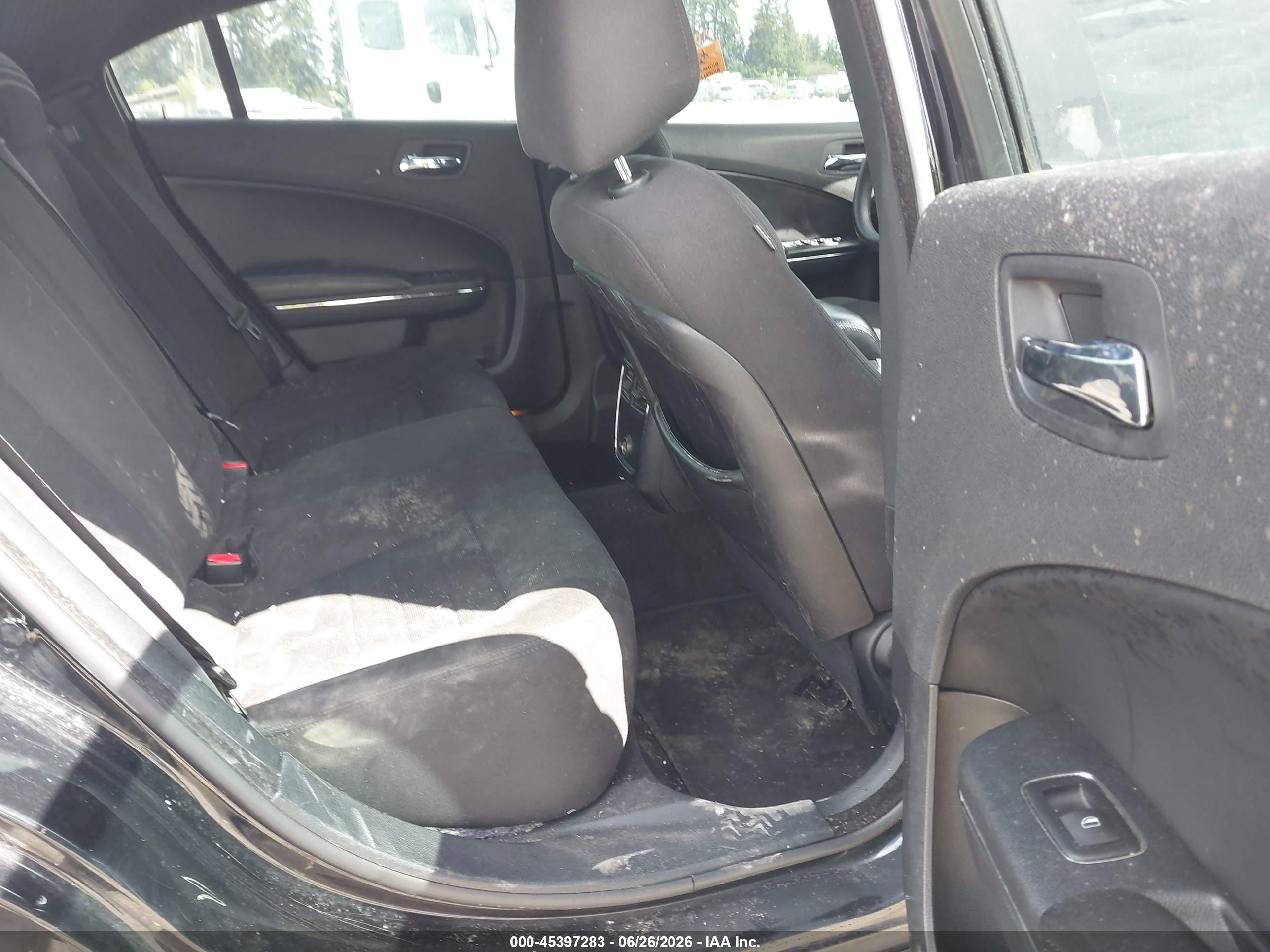 2012 Dodge Charger Se Черный vin: 2C3CDXBG6CH207548