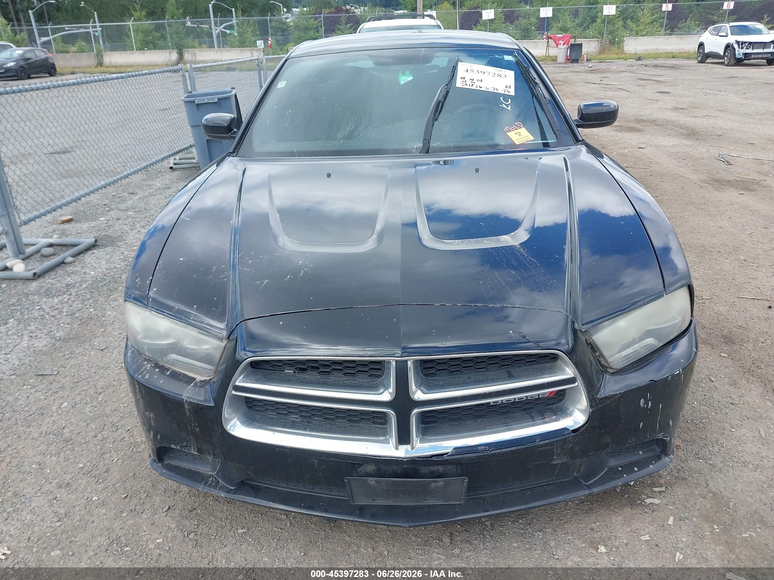 2012 Dodge Charger Se Черный vin: 2C3CDXBG6CH207548