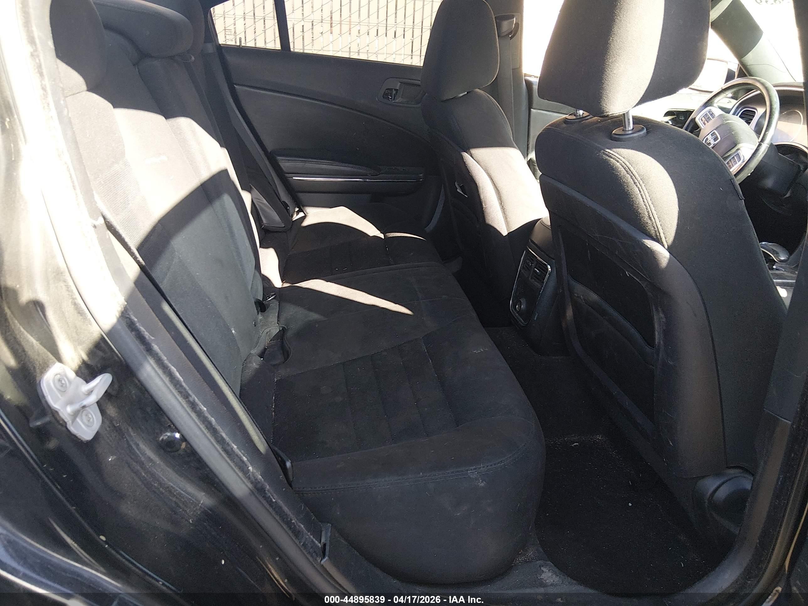 2012 Dodge Charger Se Black vin: 2C3CDXBG6CH270746
