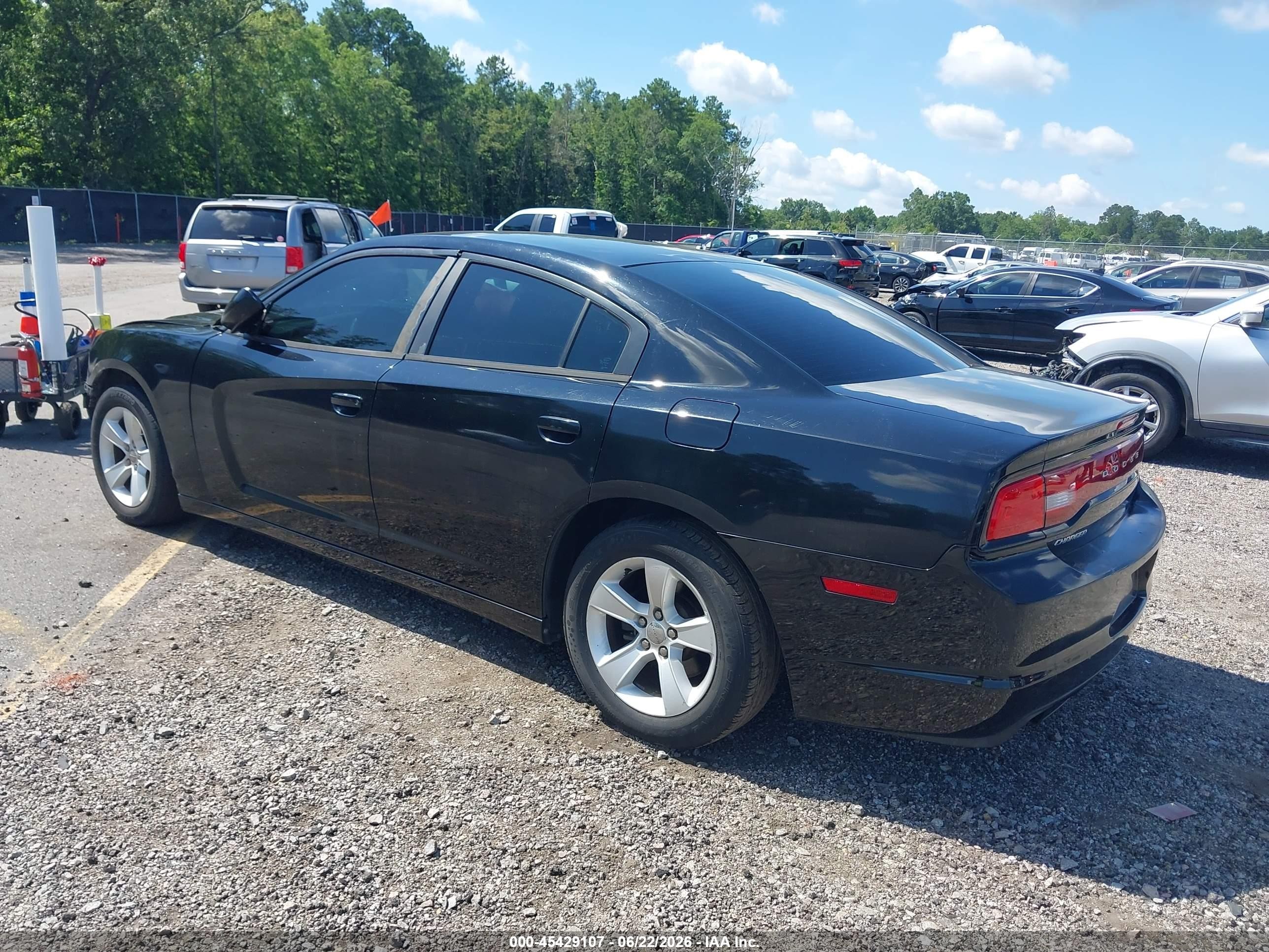 2013 Dodge Charger Se Black vin: 2C3CDXBG6DH578095