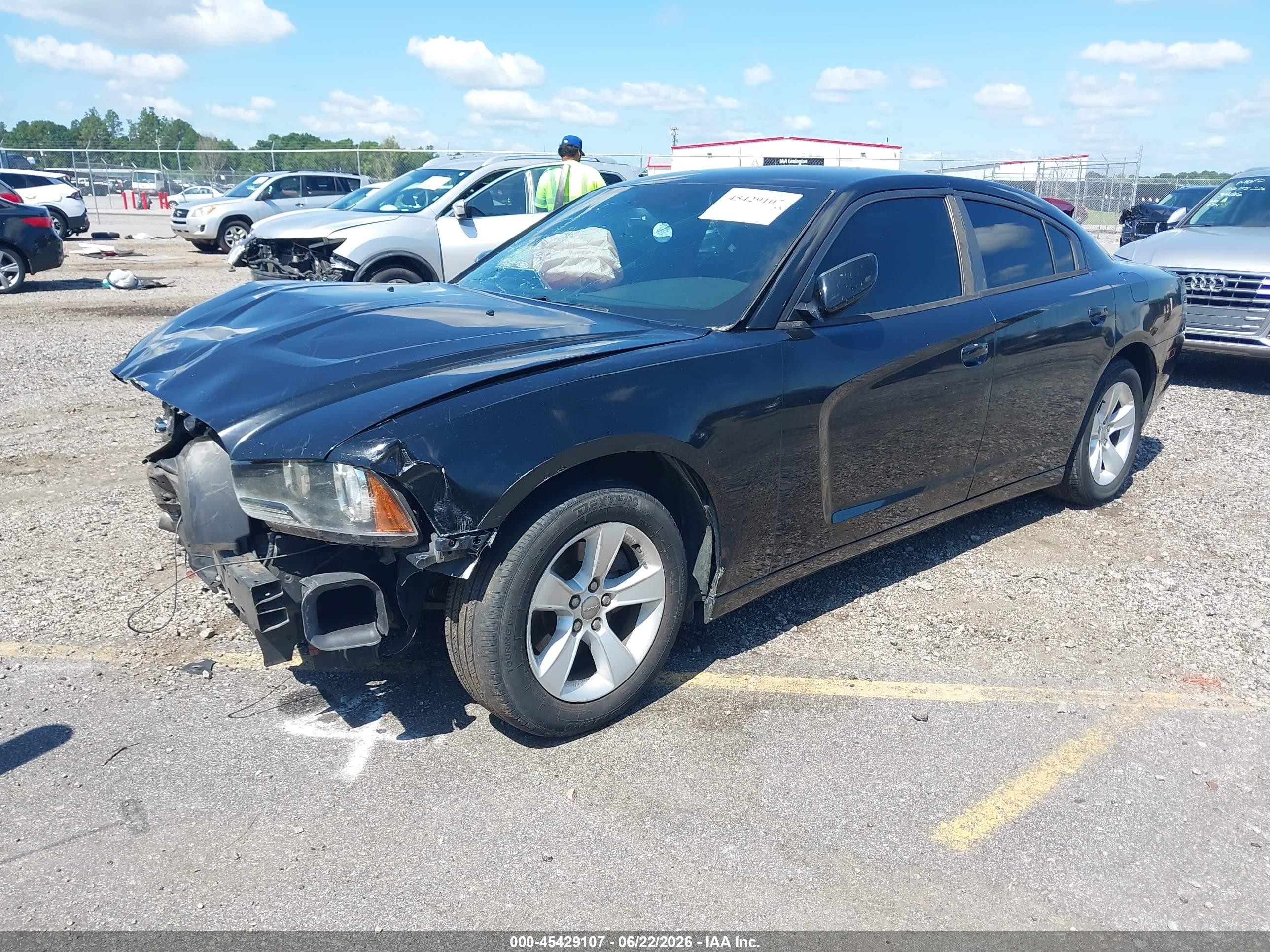 2013 Dodge Charger Se Black vin: 2C3CDXBG6DH578095