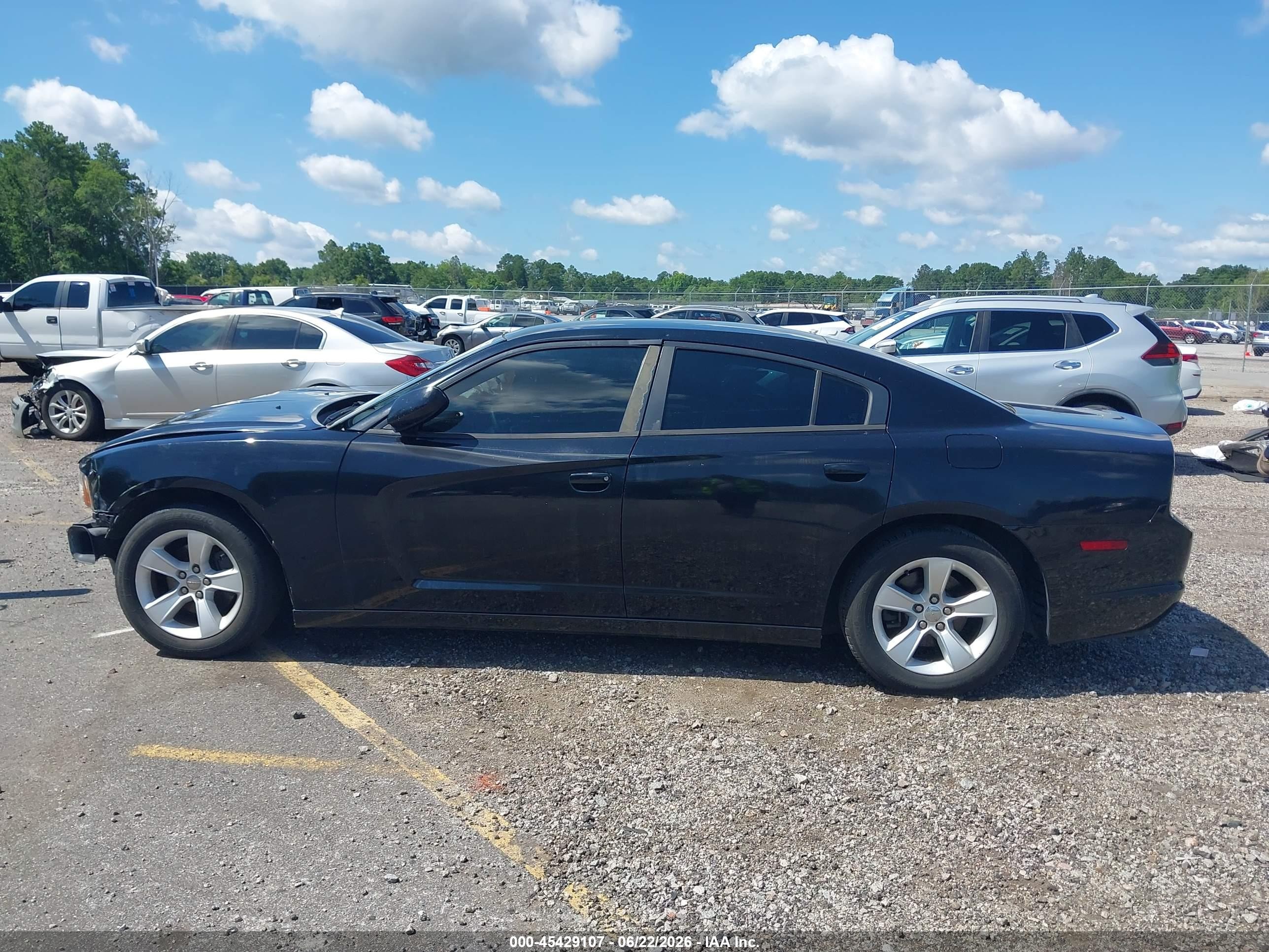 2013 Dodge Charger Se Black vin: 2C3CDXBG6DH578095