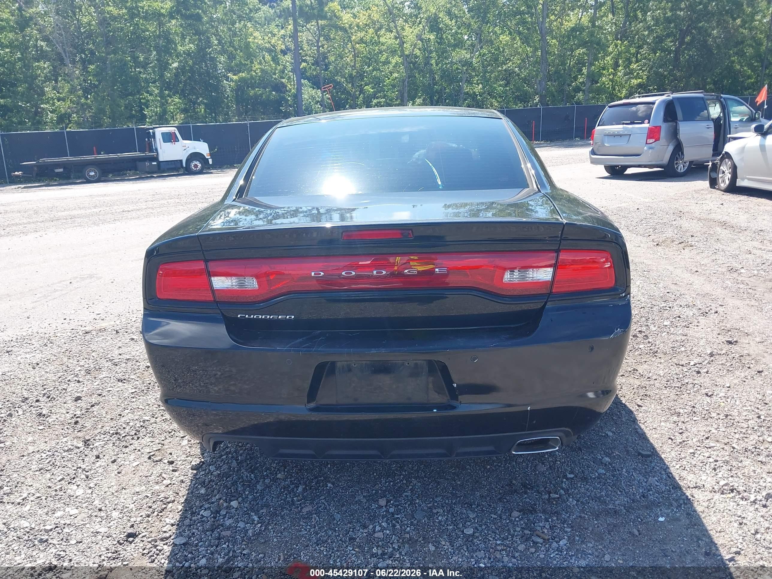 2013 Dodge Charger Se Black vin: 2C3CDXBG6DH578095