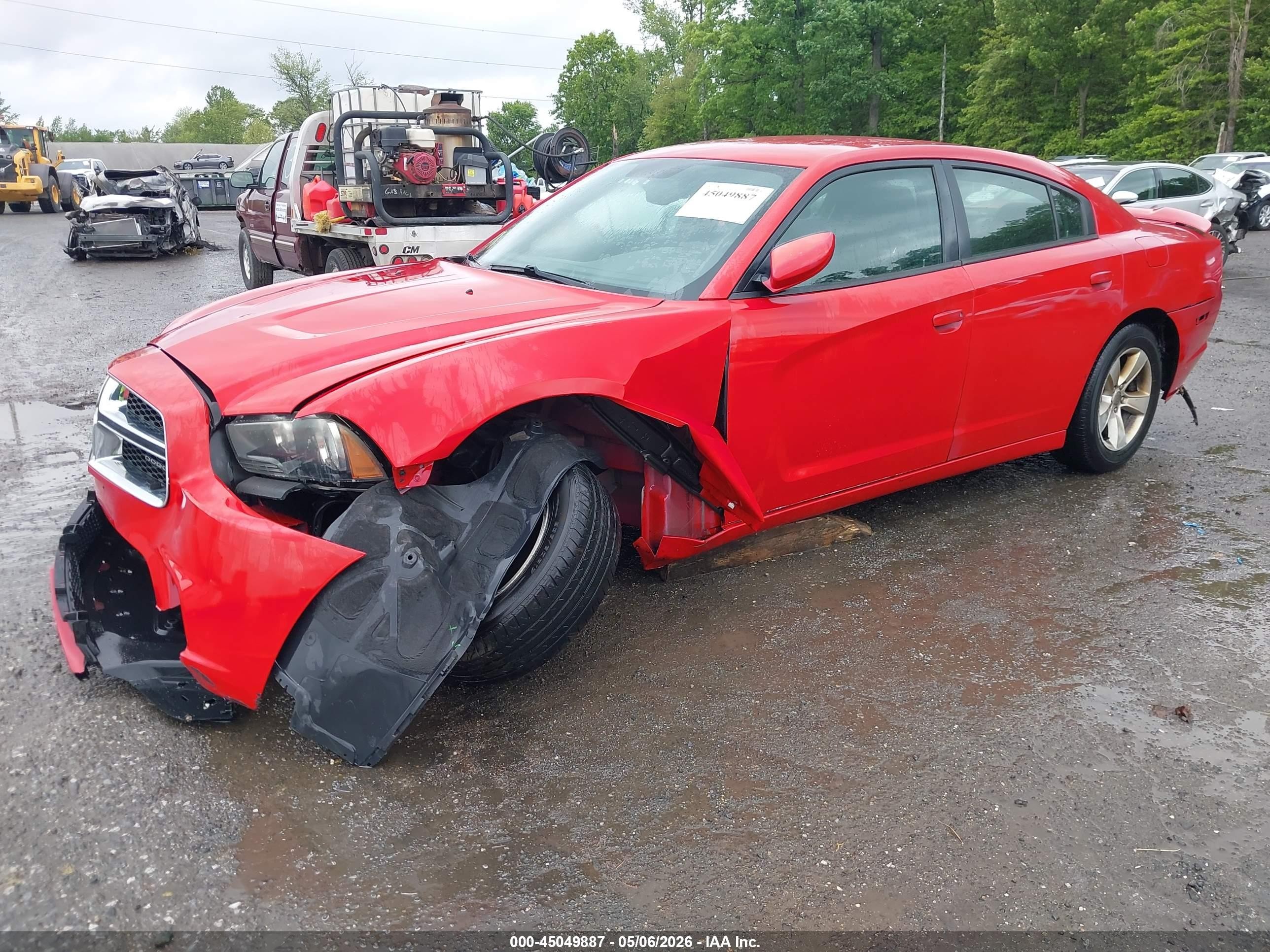 2013 Dodge Charger Se Red vin: 2C3CDXBG6DH579974