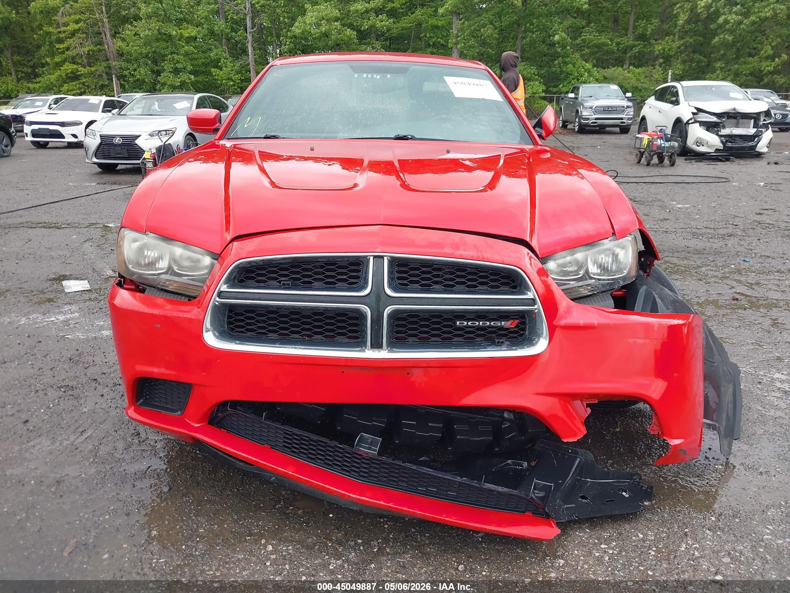 2013 Dodge Charger Se Red vin: 2C3CDXBG6DH579974